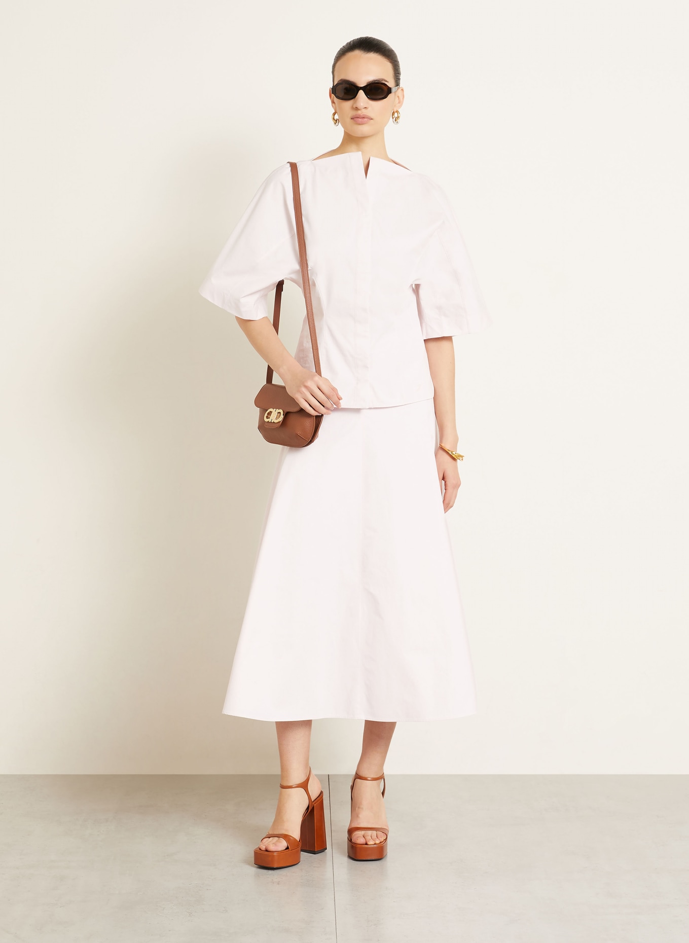 FERRAGAMO Umhängetasche LIZZY: BRAUN