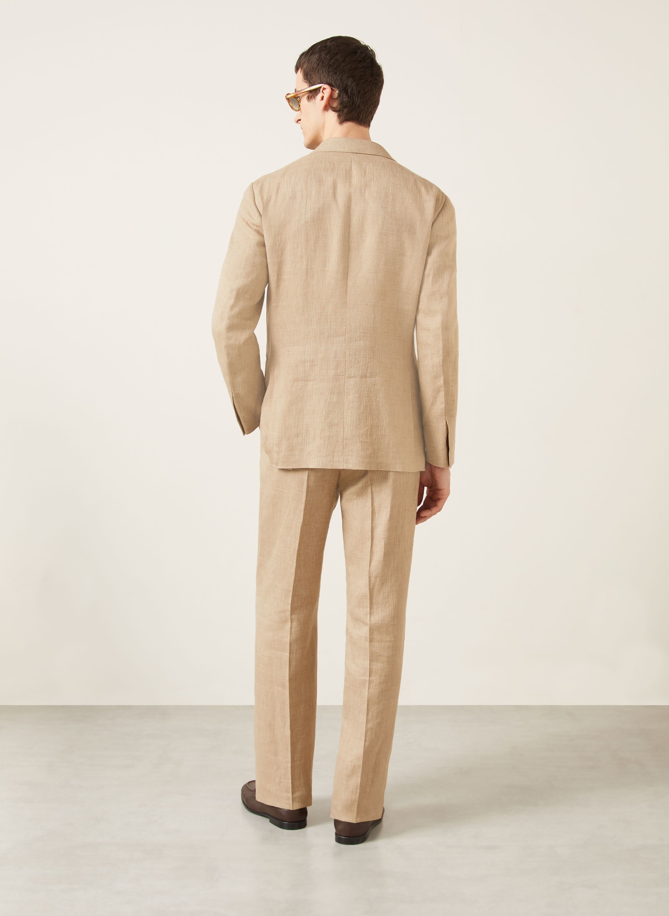 RALPH LAUREN PURPLE LABEL Regular-fit dress pants: 001 KHAKI MULTI