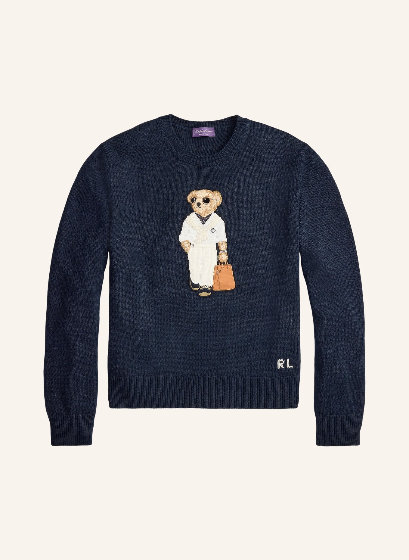 RALPH LAUREN PURPLE LABEL Pullover: DUNKELBLAU