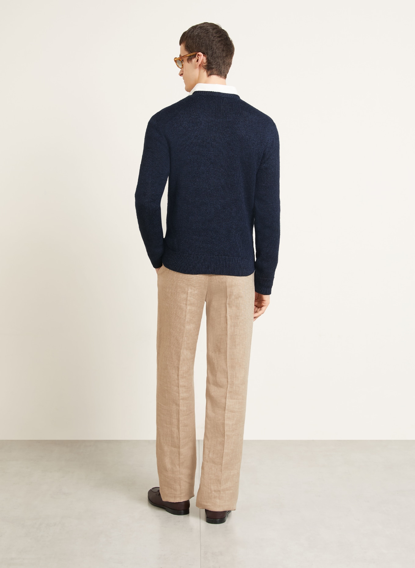 RALPH LAUREN PURPLE LABEL Pullover: DUNKELBLAU