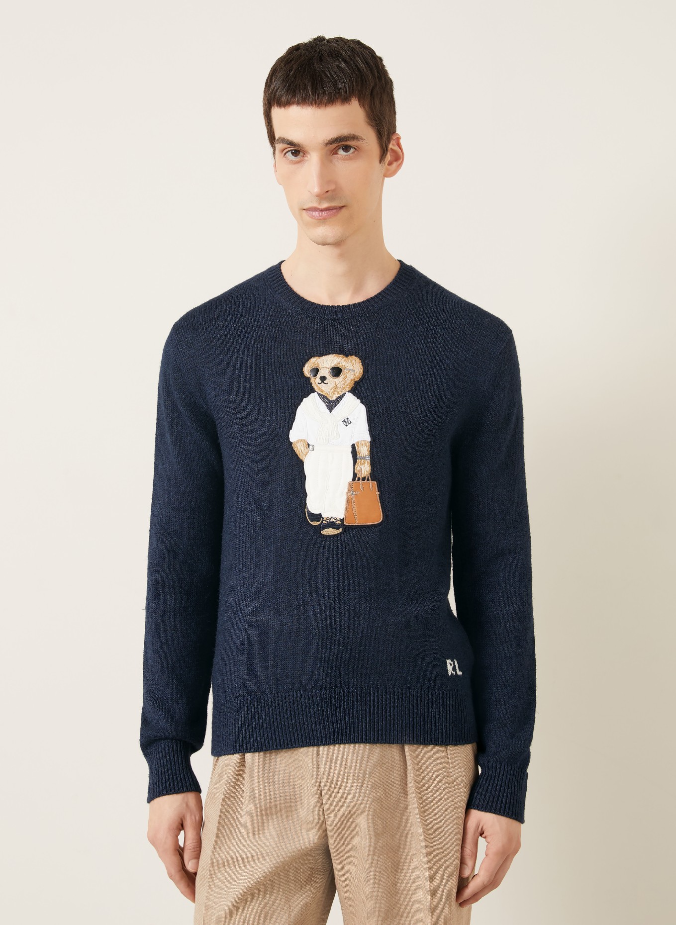 RALPH LAUREN PURPLE LABEL Pullover: DUNKELBLAU