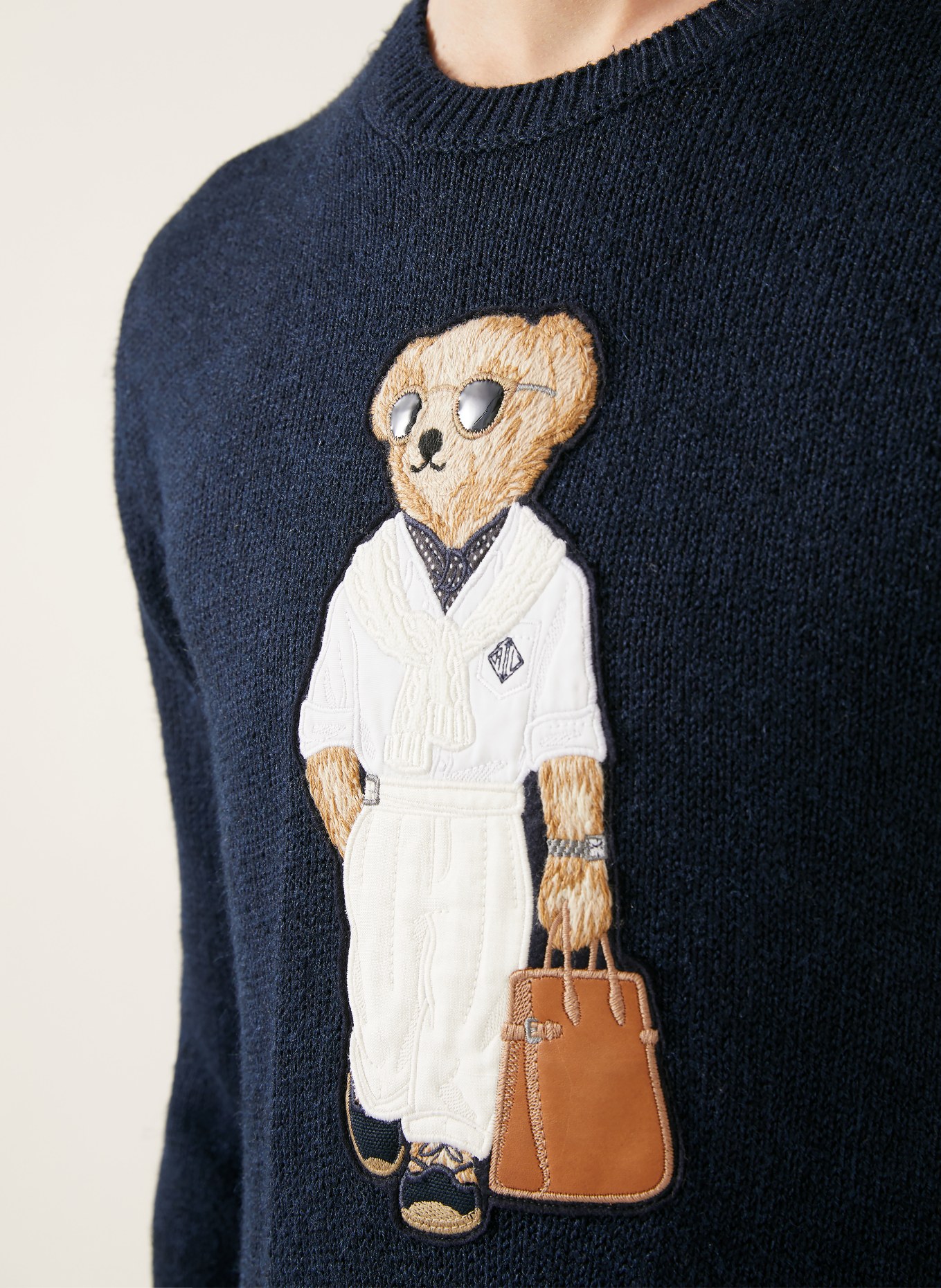 RALPH LAUREN PURPLE LABEL Pullover: DUNKELBLAU