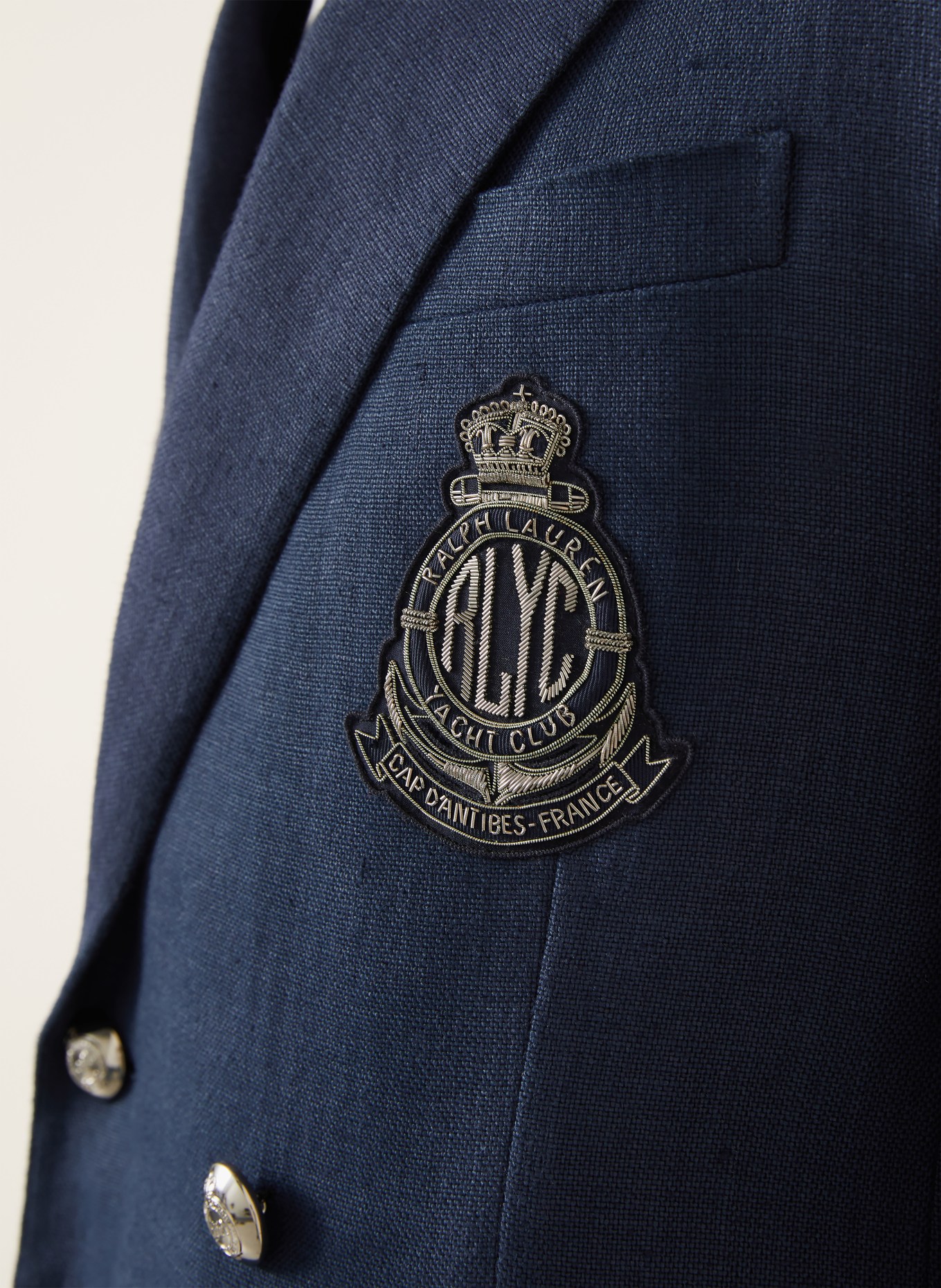 RALPH LAUREN PURPLE LABEL Leinensakko KENT Slim Fit: DUNKELBLAU