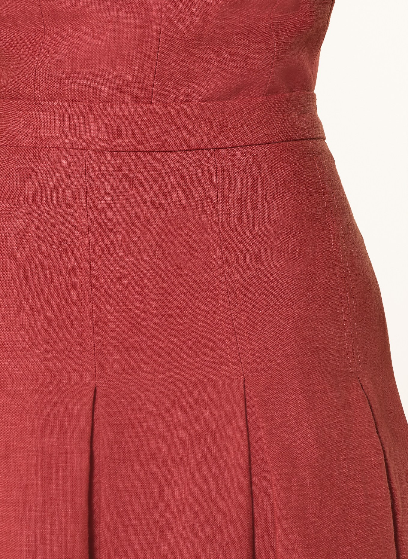 Grasegger Lněná sukně IVY: ČERVENÁ