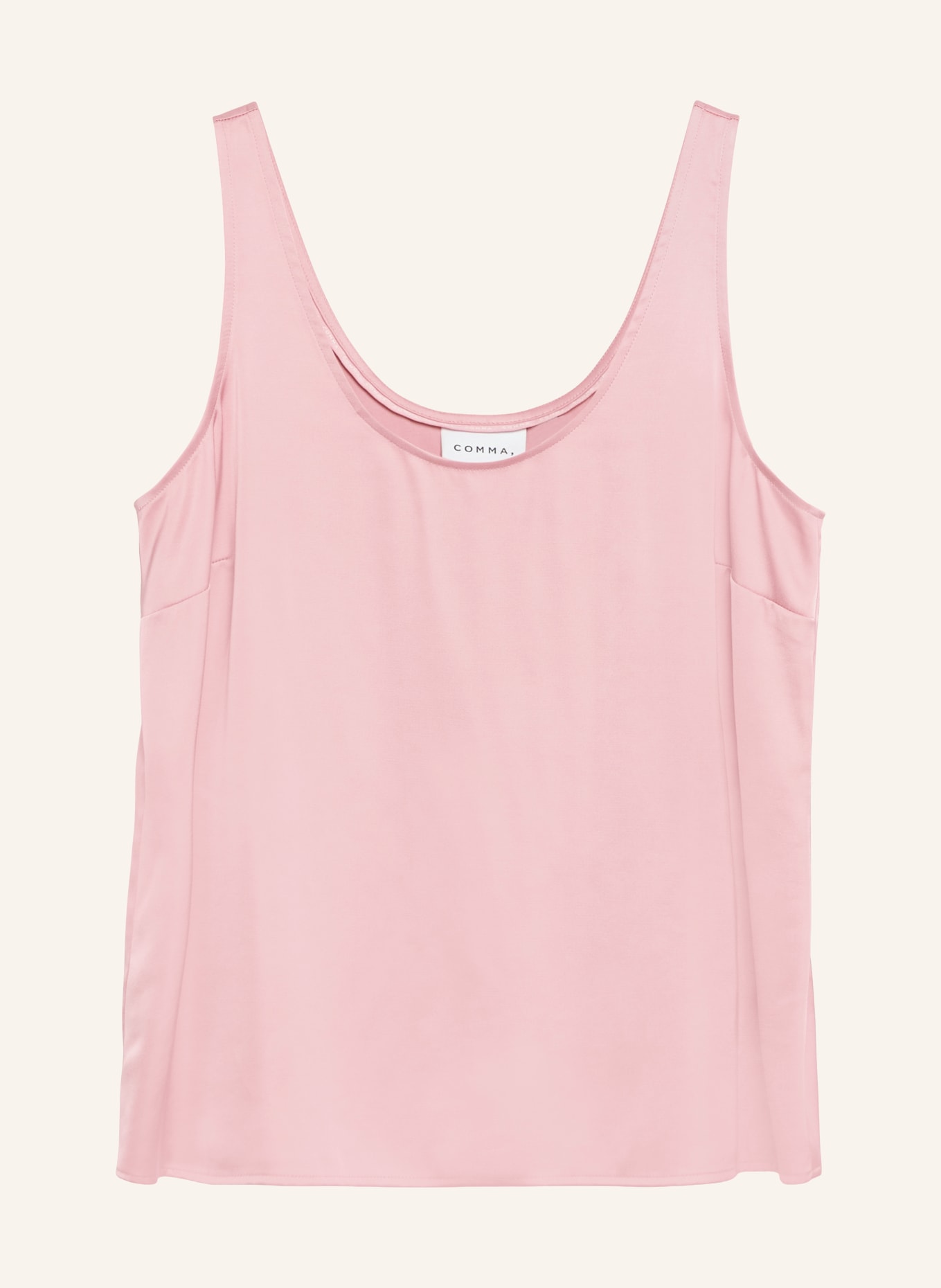 comma Satin top: PINK