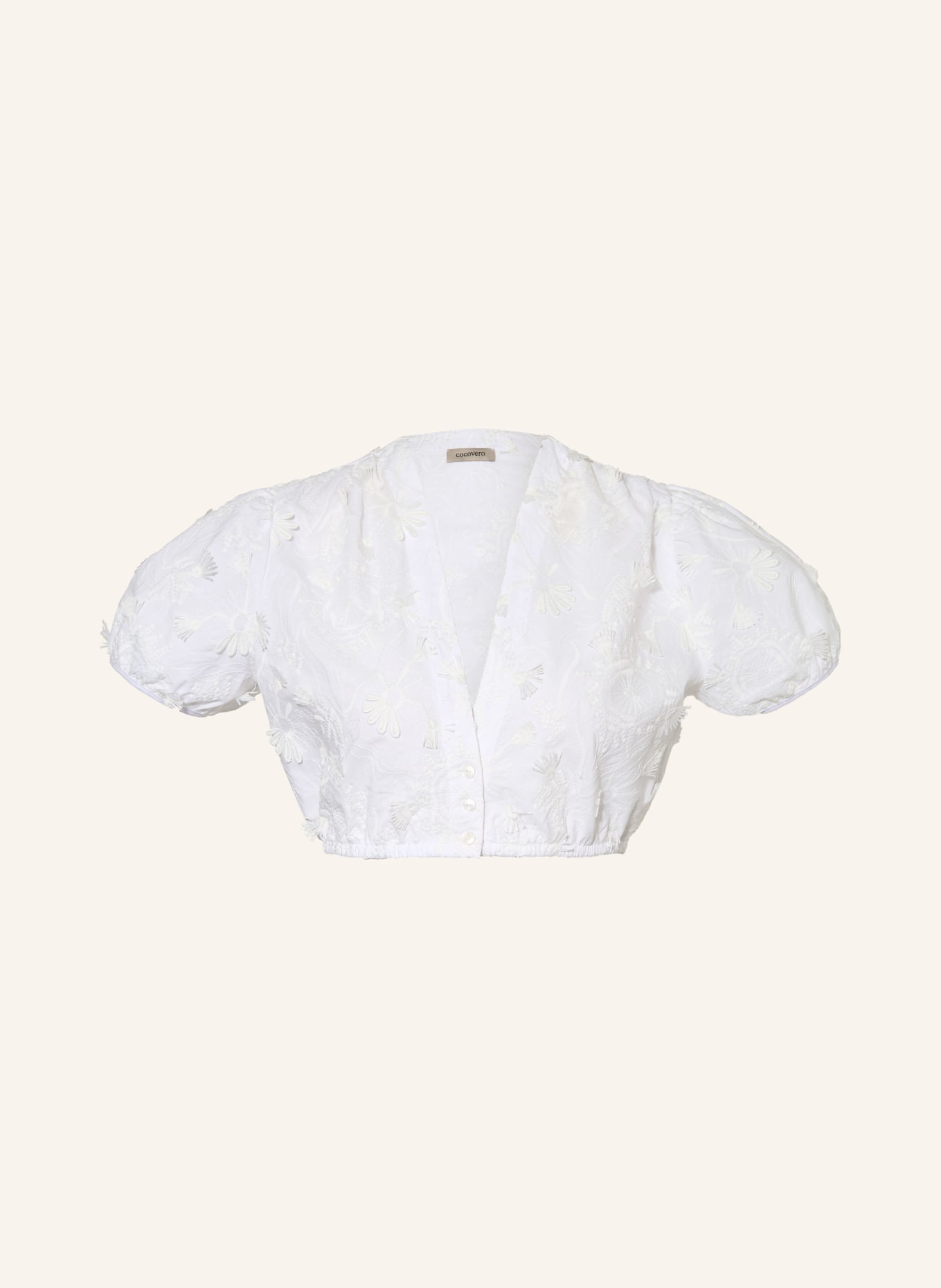 CocoVero Dirndlbluse VALENTINA: WEISS