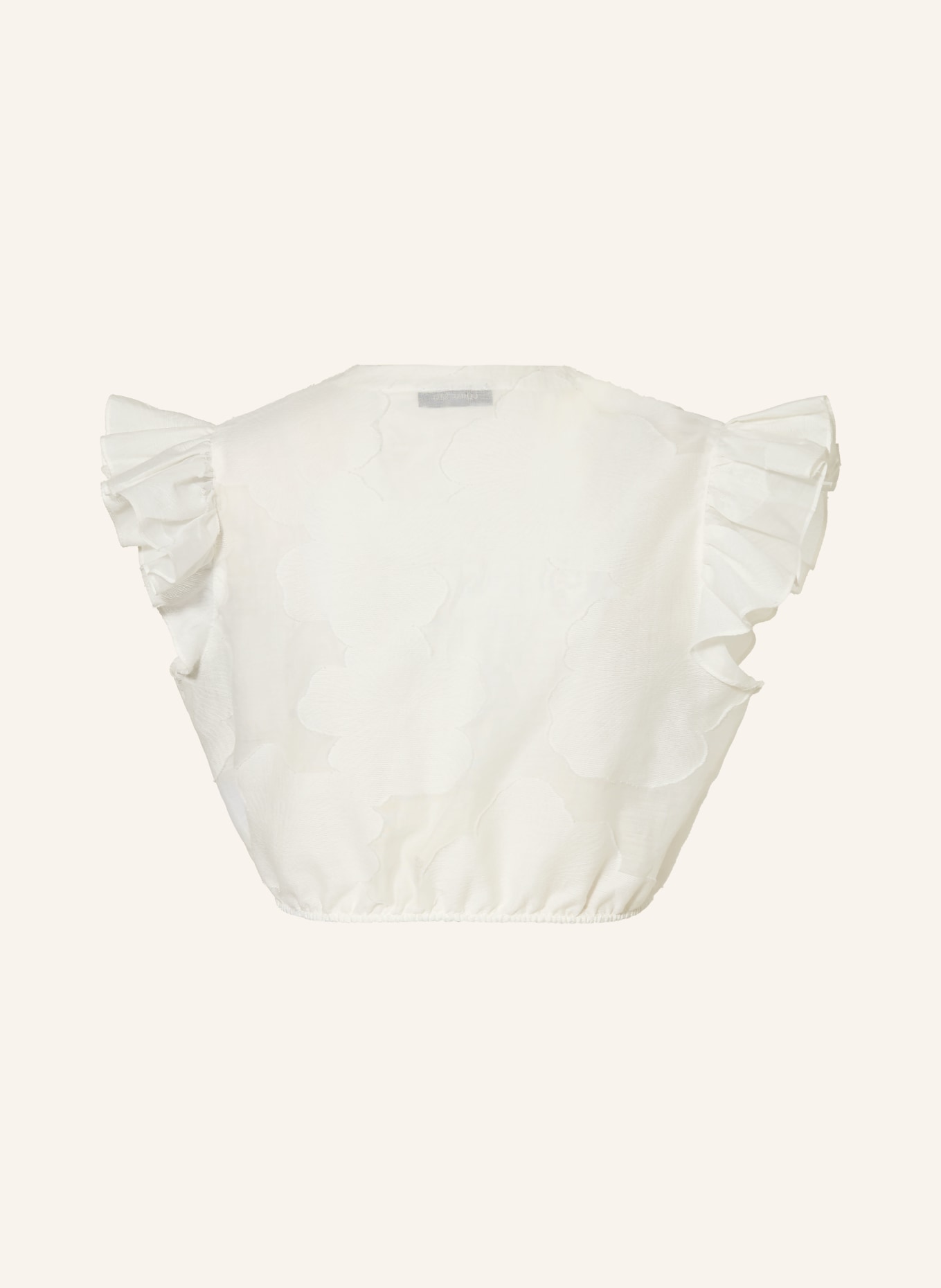 CocoVero Dirndlbluse CAROLINE mit Rüschen: CREME