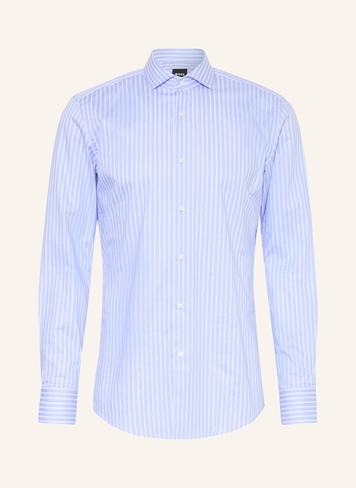 BOSS Koszula HANK o kroju slim fit: JASNONIEBIESKI / BIAŁY