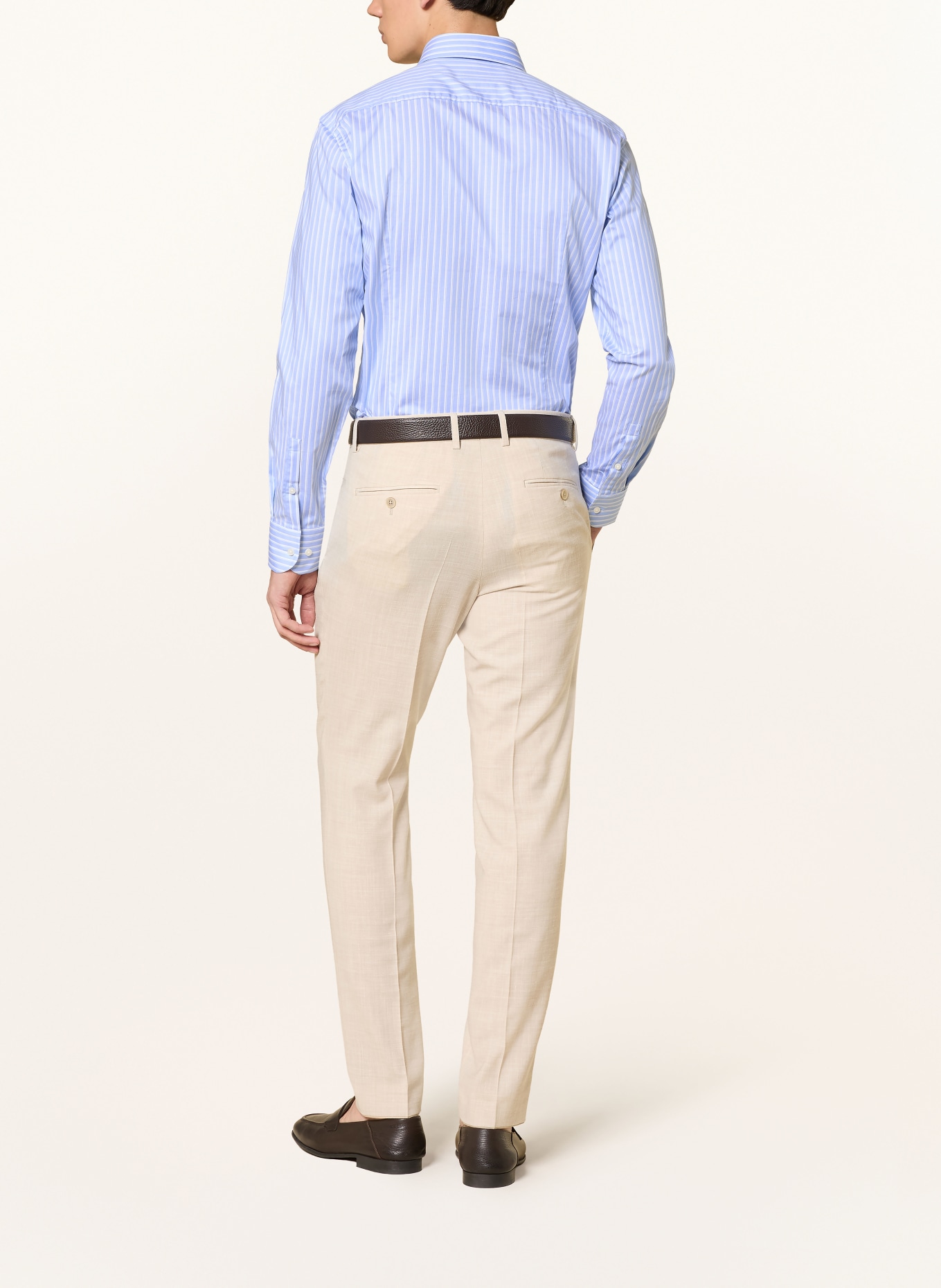 BOSS Koszula HANK o kroju slim fit: JASNONIEBIESKI / BIAŁY