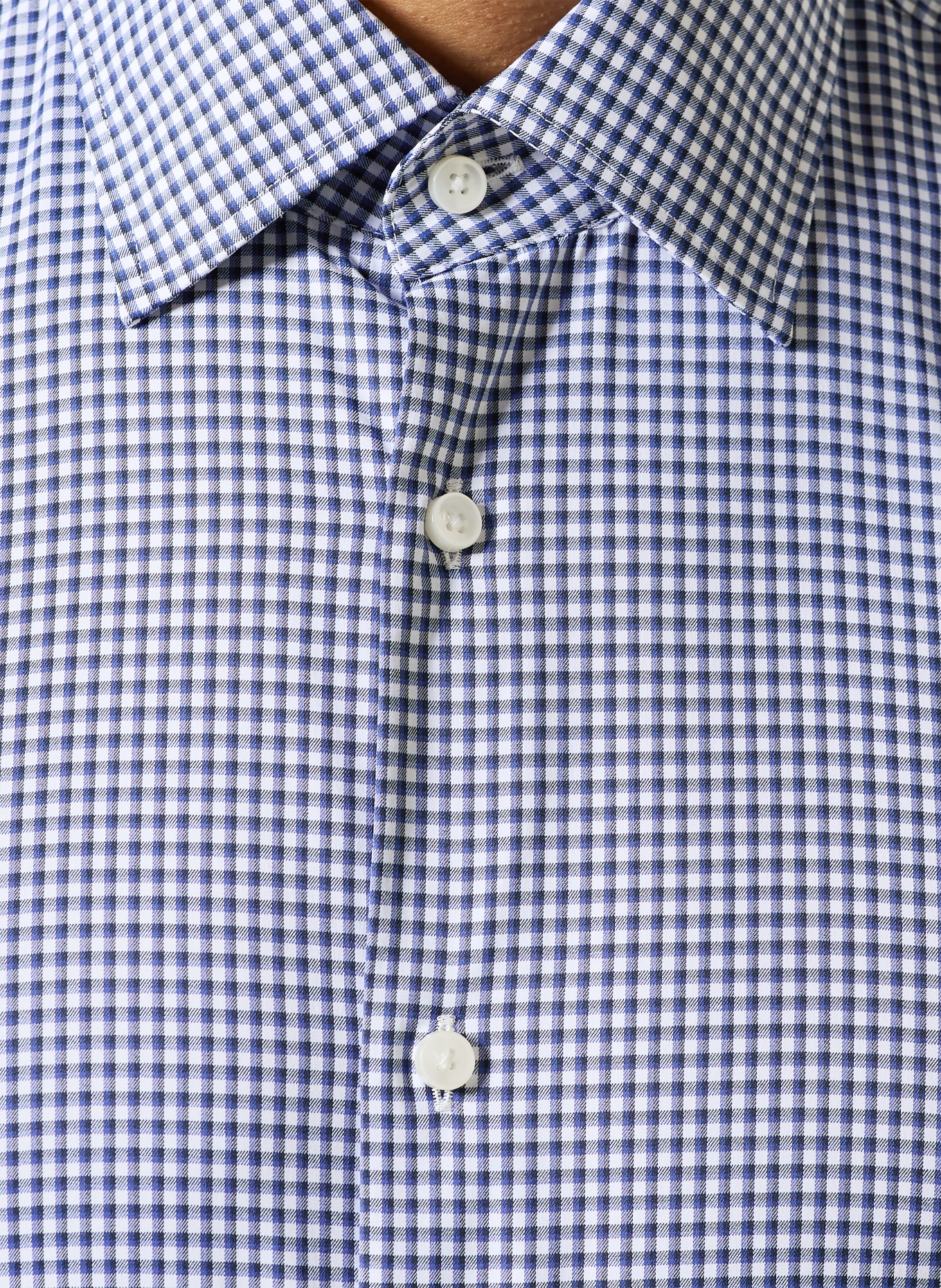 BOSS Hemd HANK Slim Fit: DUNKELBLAU / WEISS