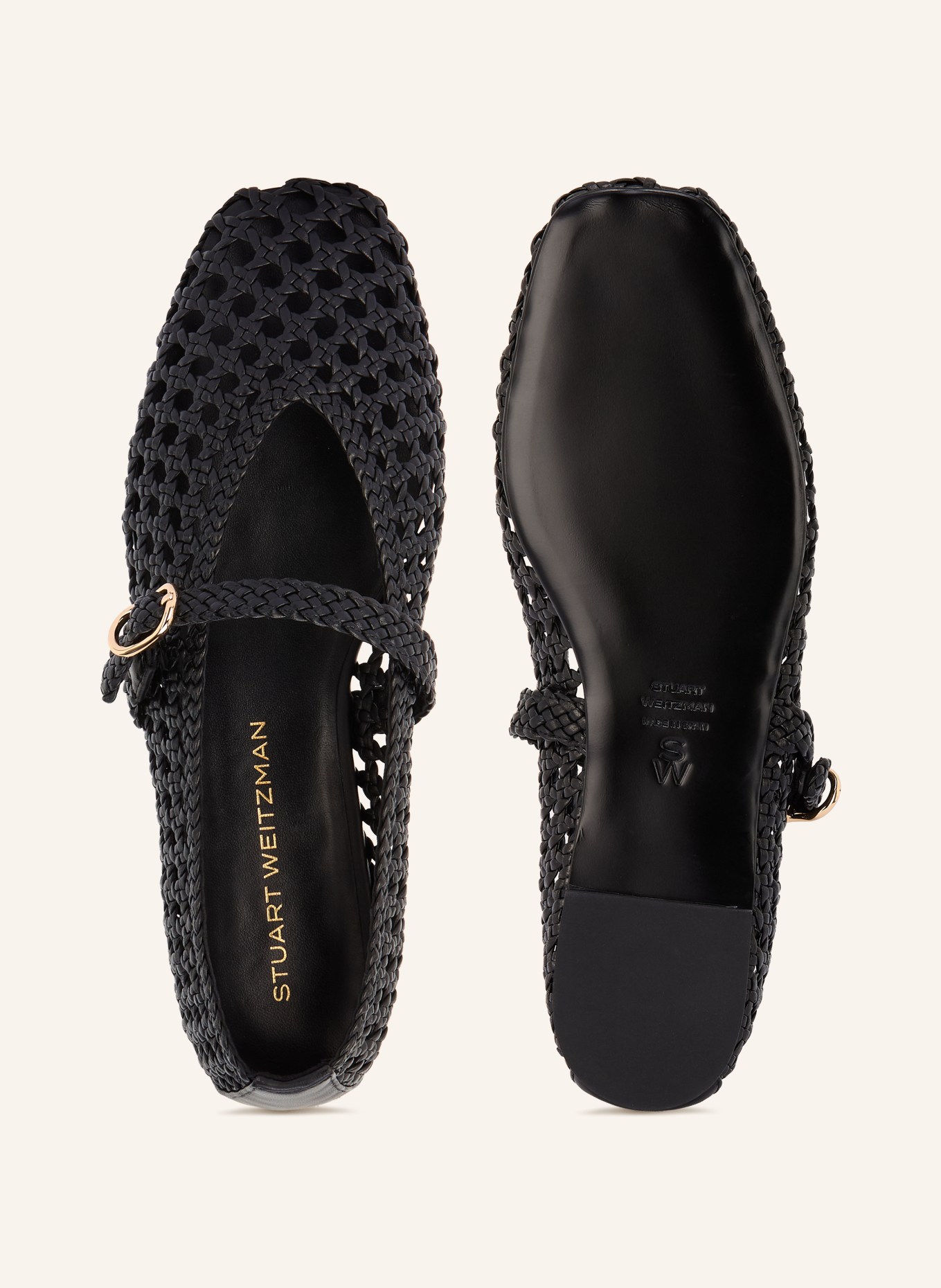 STUART WEITZMAN Ballerines Mary Jane PRIM: NOIR