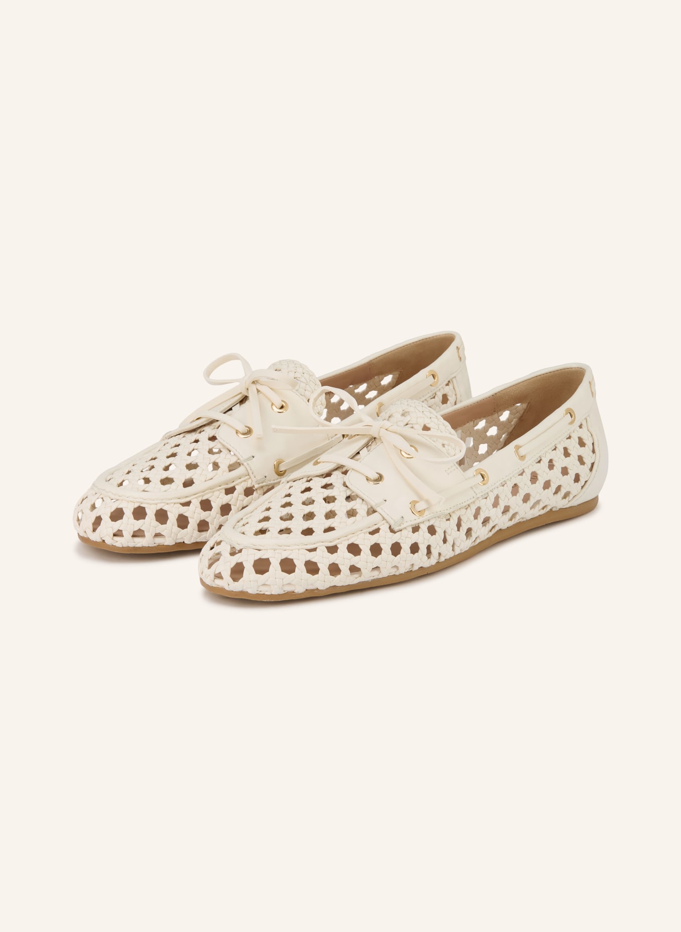 STUART WEITZMAN TINSLEY Loafers: WHITE