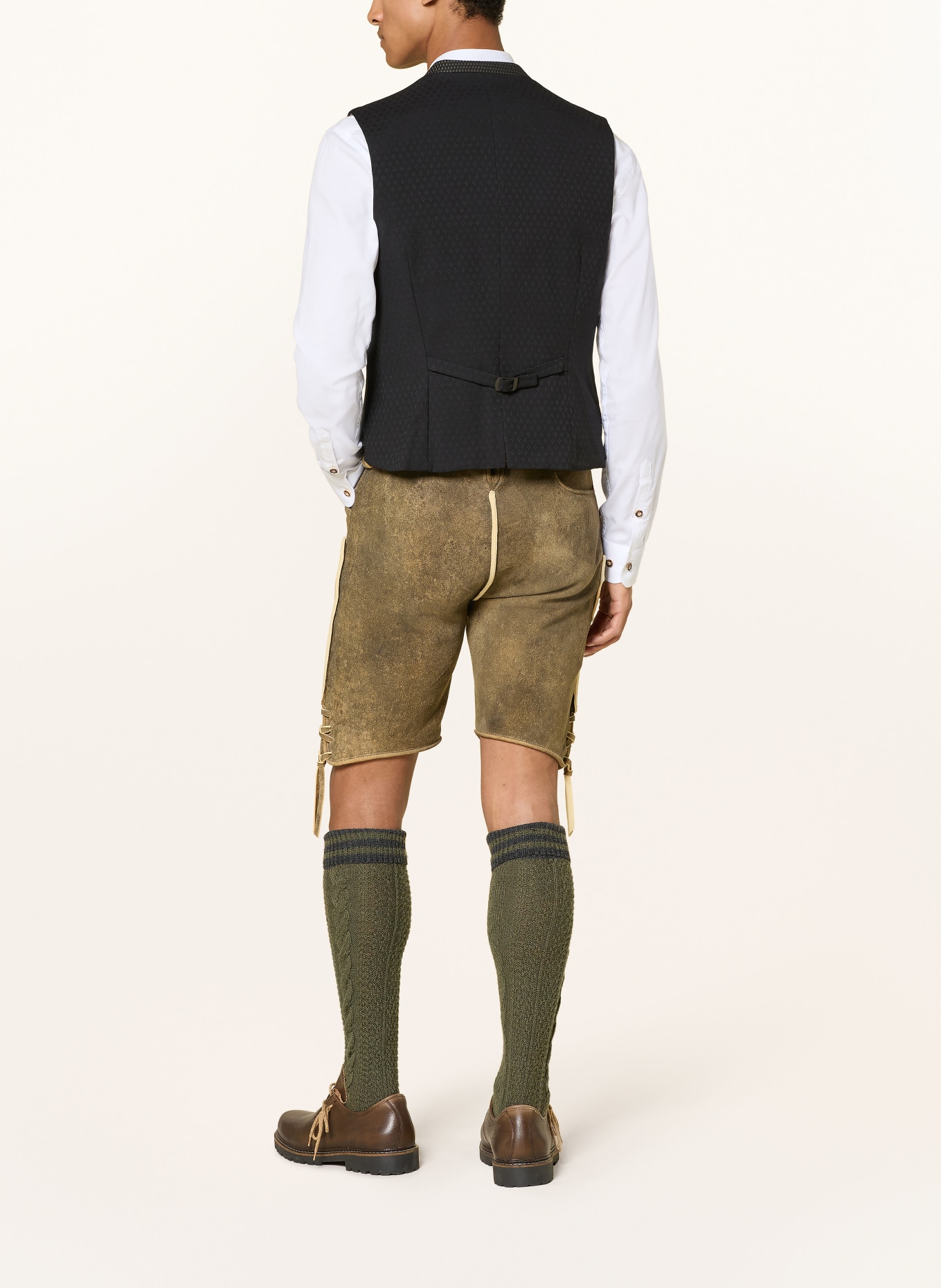 Gottseidank Trachtenweste KONSTANTIN: DUNKELGRÜN / BLAUGRAU