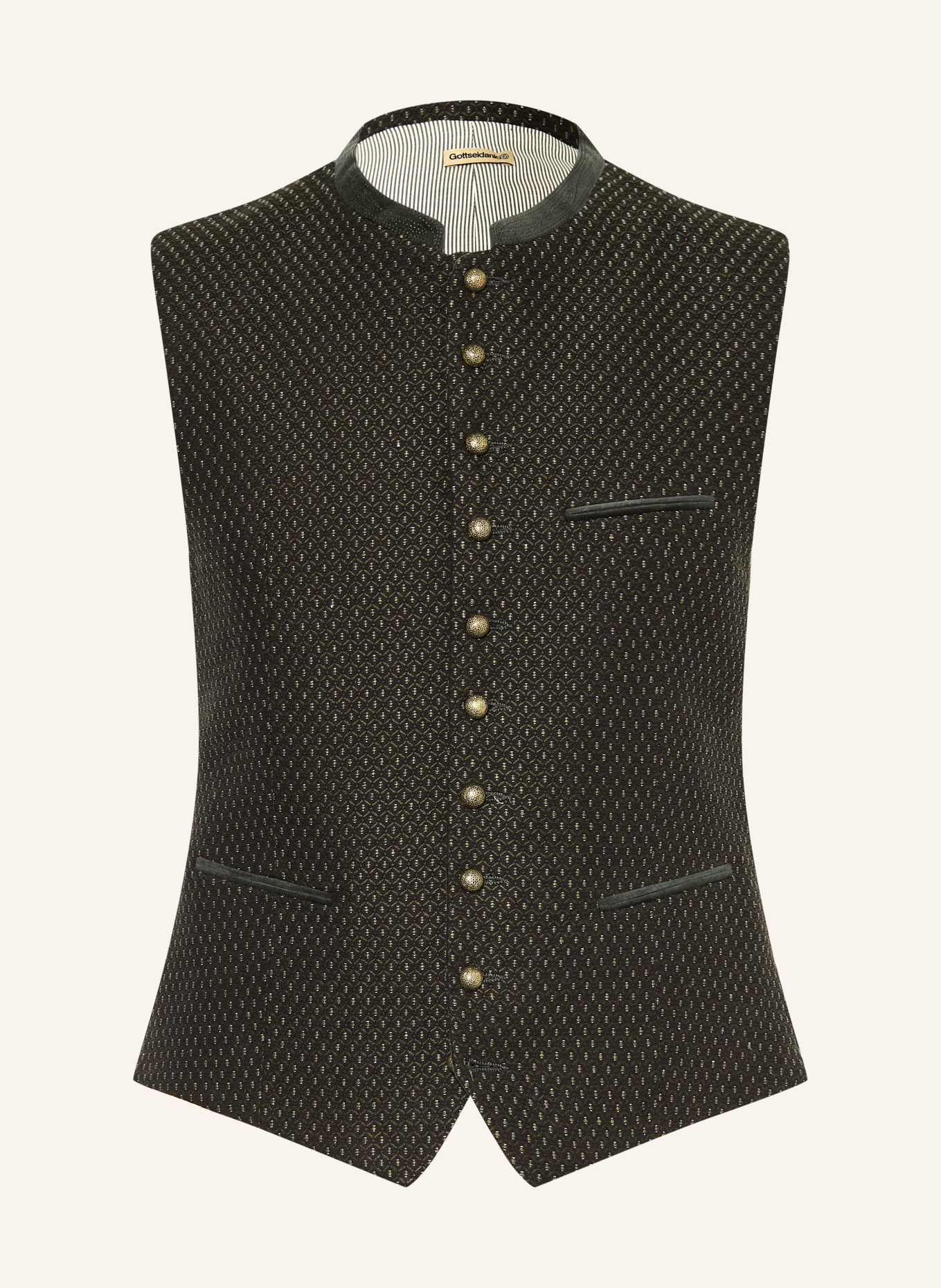 Gottseidank Trachtenweste KONSTANTIN: GRÜN / SCHWARZ
