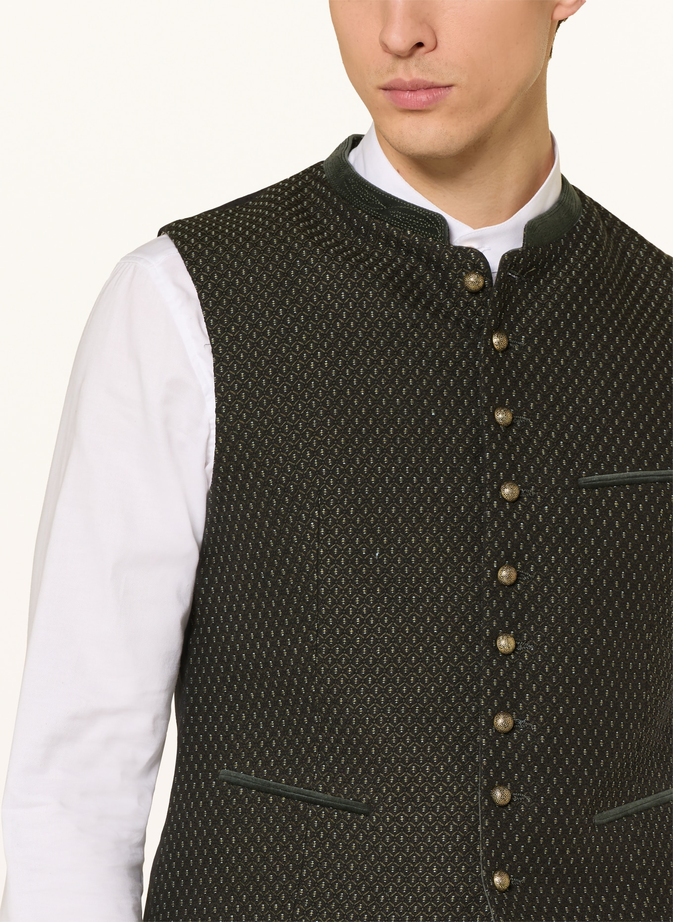 Gottseidank Trachtenweste KONSTANTIN: GRÜN / SCHWARZ