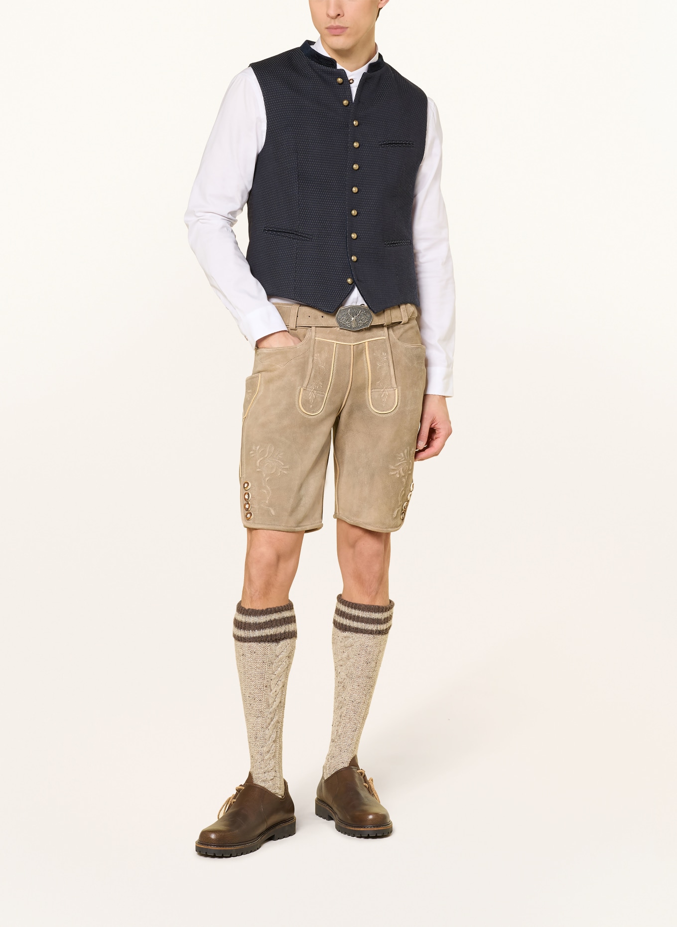 Gottseidank Kamizelka w stylu ludowym KONSTANTIN: GRANATOWY / OLIWKOWY / CZARNY