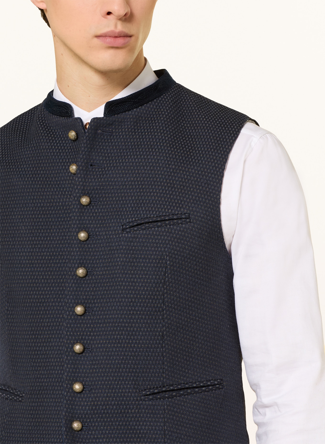 Gottseidank Kamizelka w stylu ludowym KONSTANTIN: GRANATOWY / OLIWKOWY / CZARNY