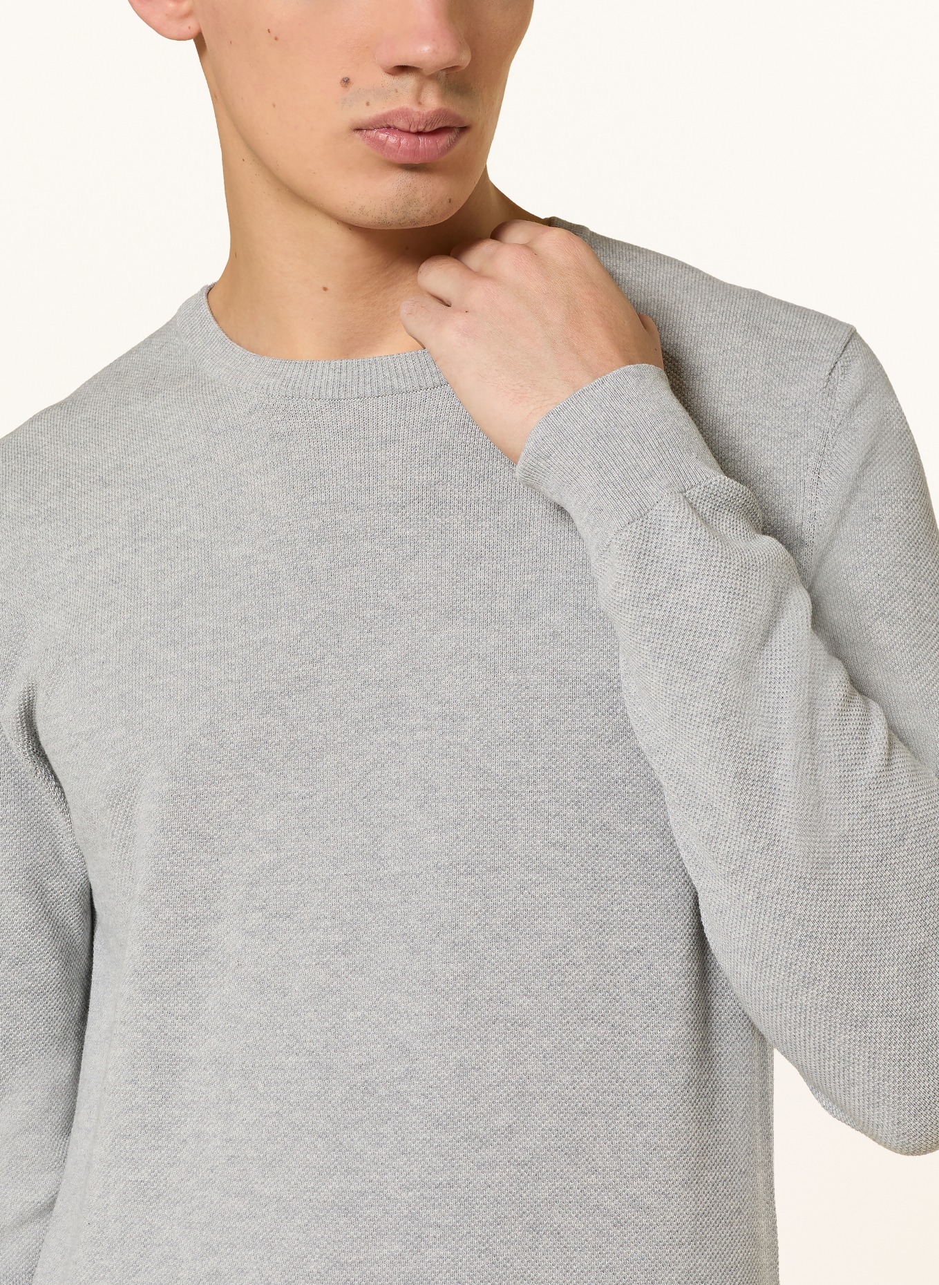 RAGMAN Pullover: GRAU