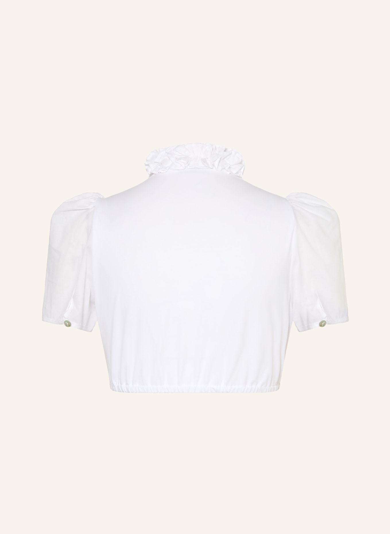 Gottseidank Dirndlbluse DAPHNE mit Rüschen: WEISS