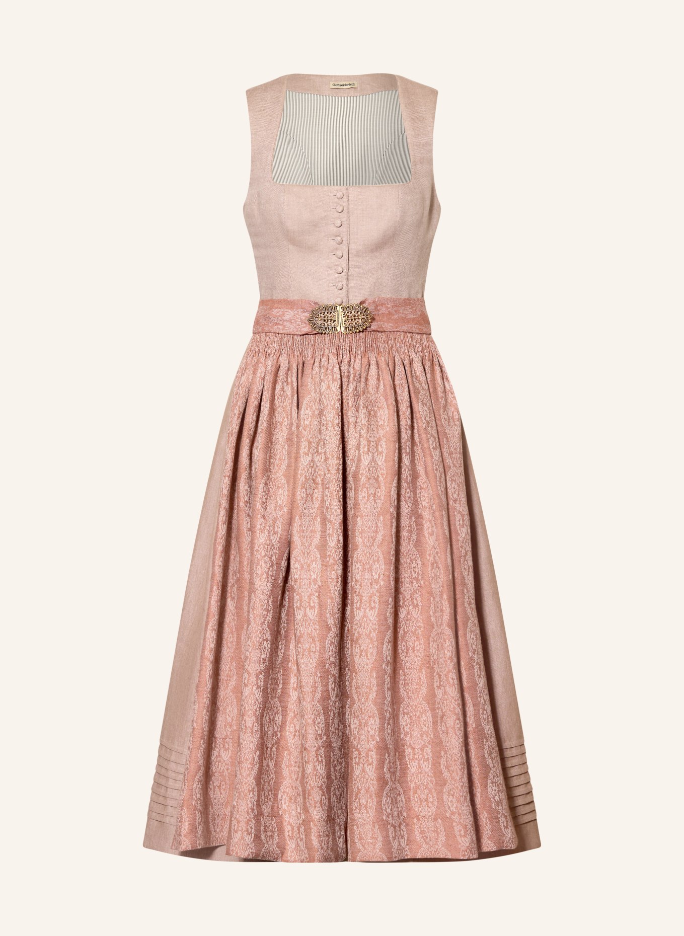 Gottseidank Leinen-Dirndl MONIKA: HELLROT