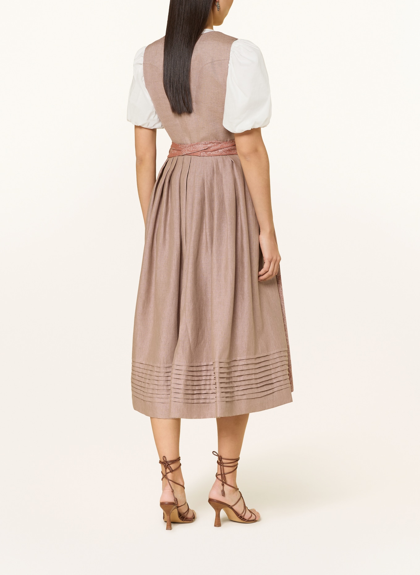 Gottseidank Leinen-Dirndl MONIKA: HELLROT