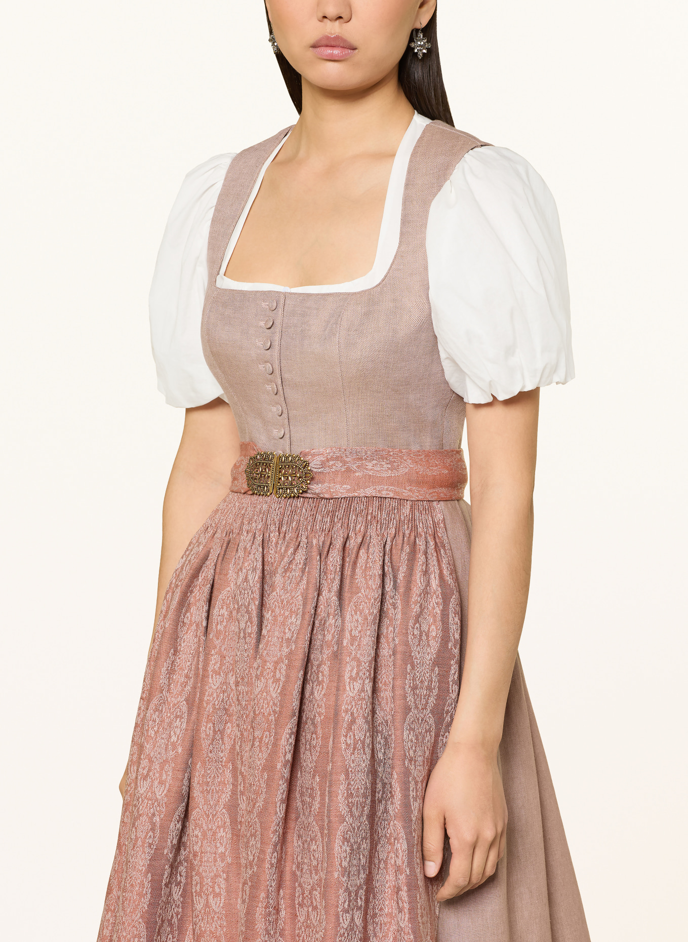 Gottseidank Leinen-Dirndl MONIKA: HELLROT