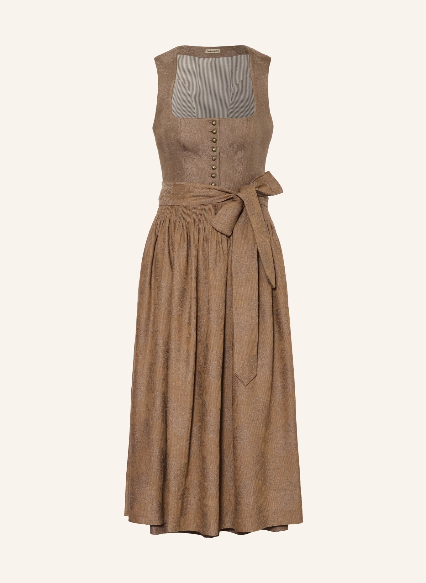 Gottseidank Dirndl MONIKA z lnu: SVĚTLE HNĚDÁ