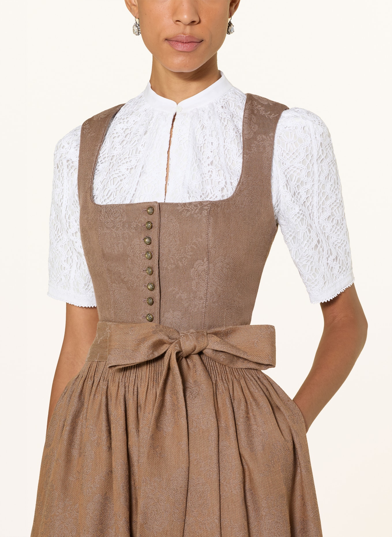 Gottseidank Dirndl MONIKA z lnu: SVĚTLE HNĚDÁ