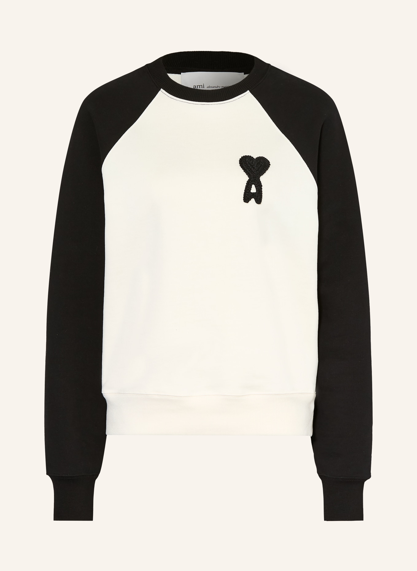 AMI PARIS sweatshirt: WIT / ZWART