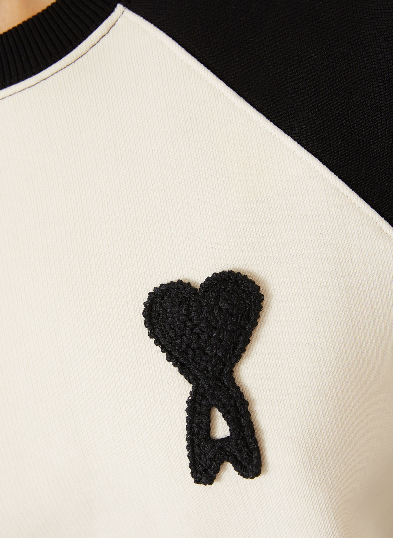 AMI PARIS sweatshirt: WIT / ZWART