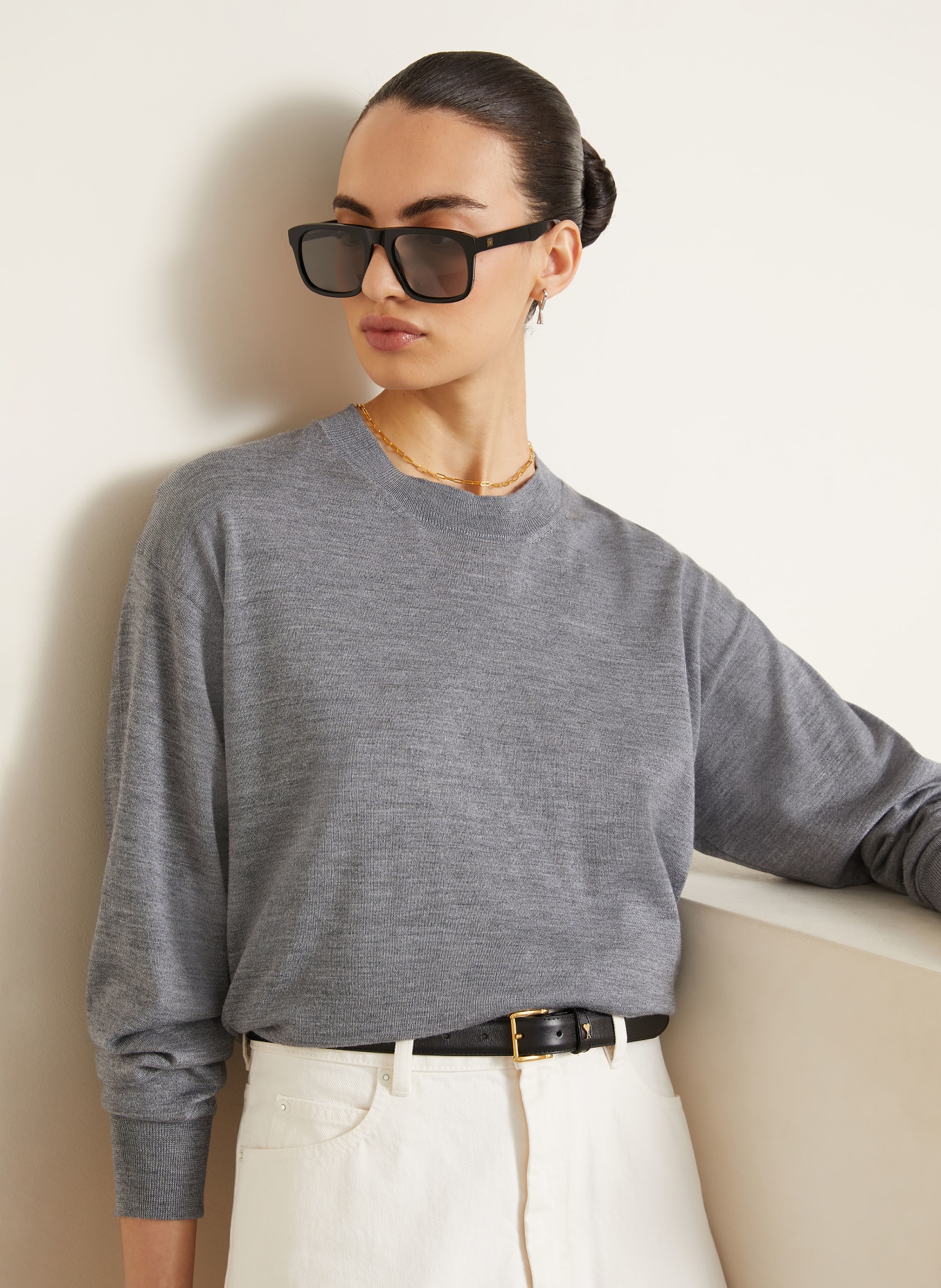 AMI PARIS Pullover: GRAU