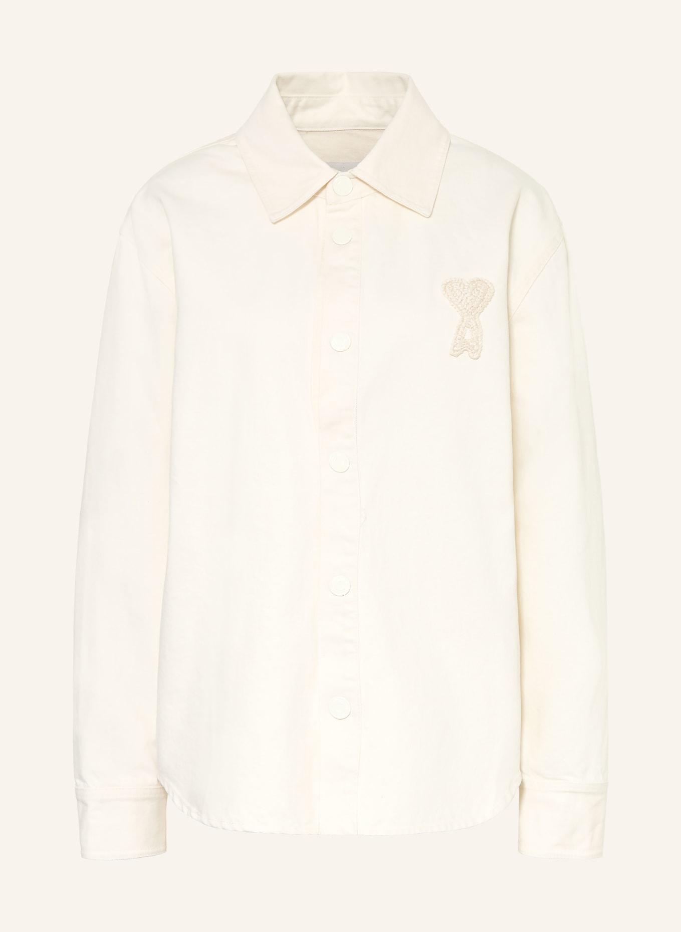 AMI PARIS Denim jacket: CREAM