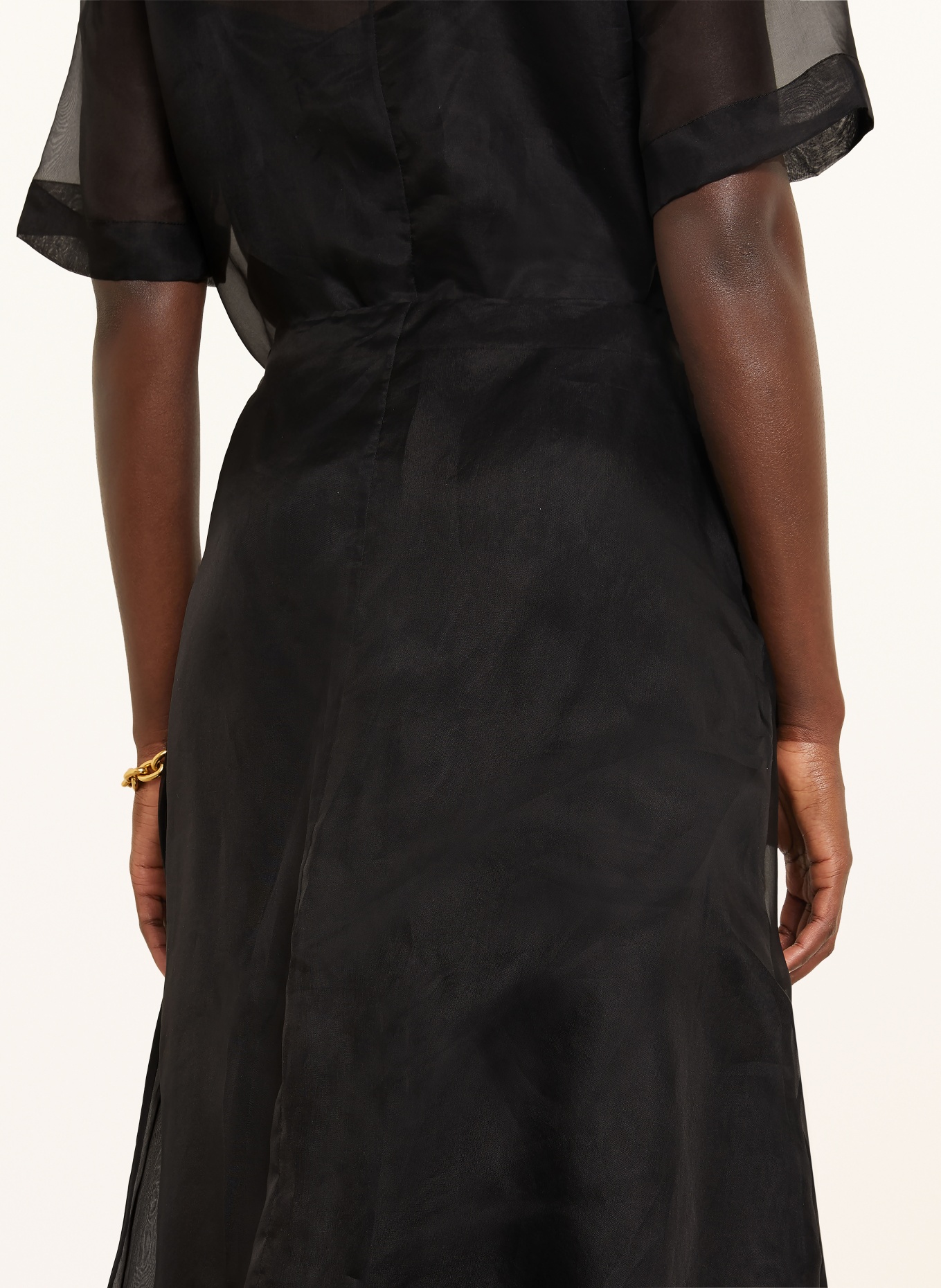 AMI PARIS Spódnica jedwabna: CZARNY