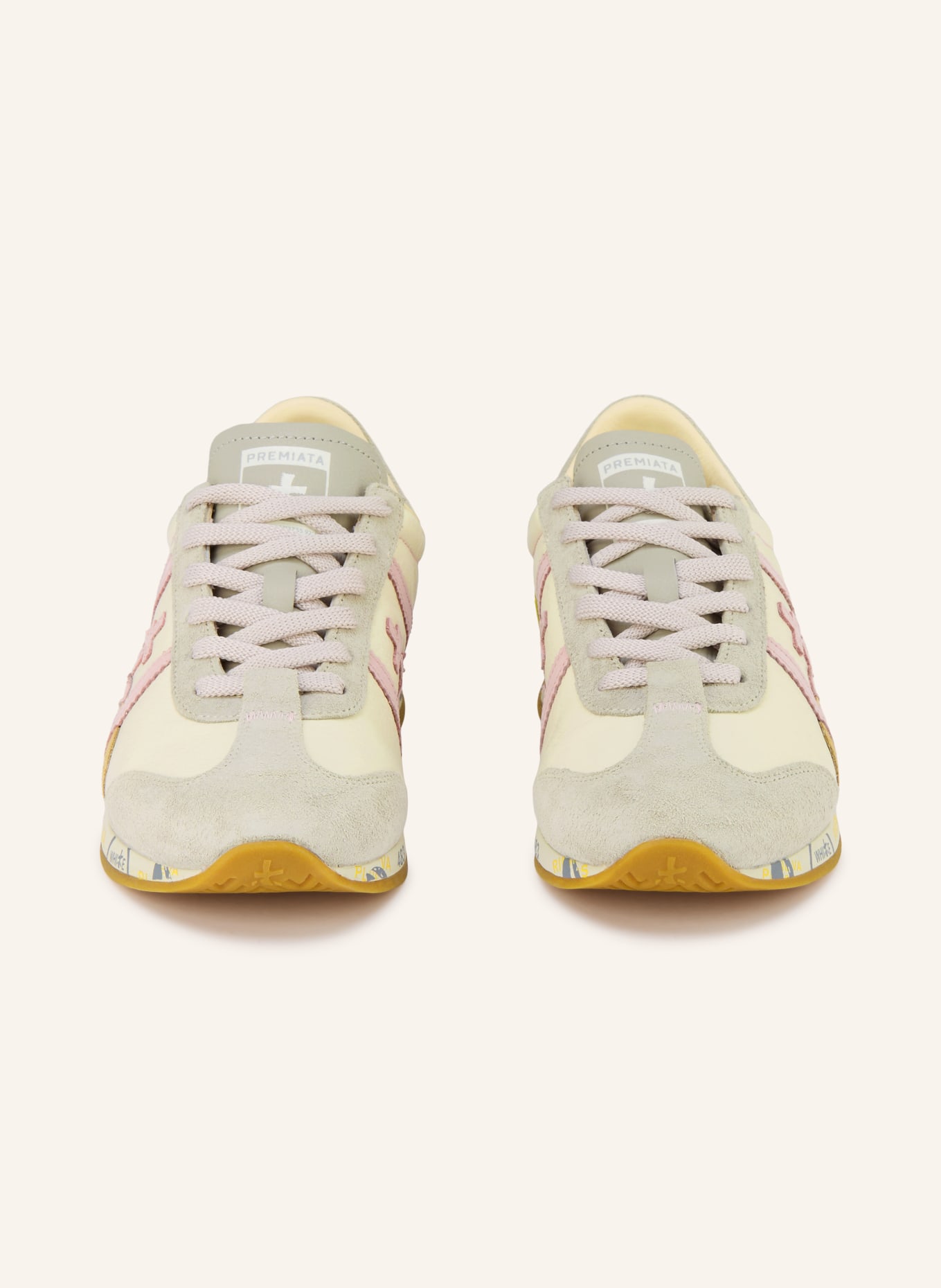 PREMIATA Sneaker WHITE JACKYXD: HELLROSA / CREME / GELB