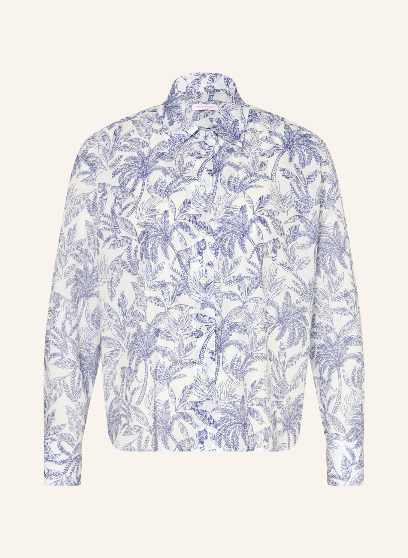 ROBERT FRIEDMAN Košilová blůza: MODRÁ / BÍLÁ