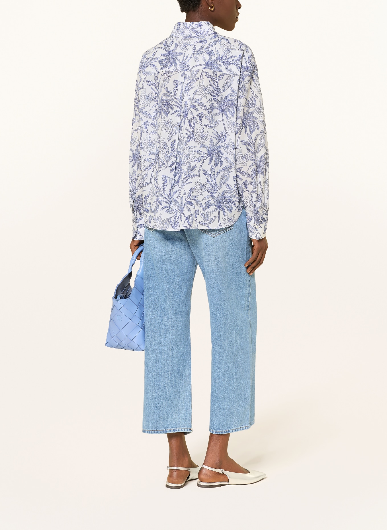 ROBERT FRIEDMAN Košilová blůza: MODRÁ / BÍLÁ