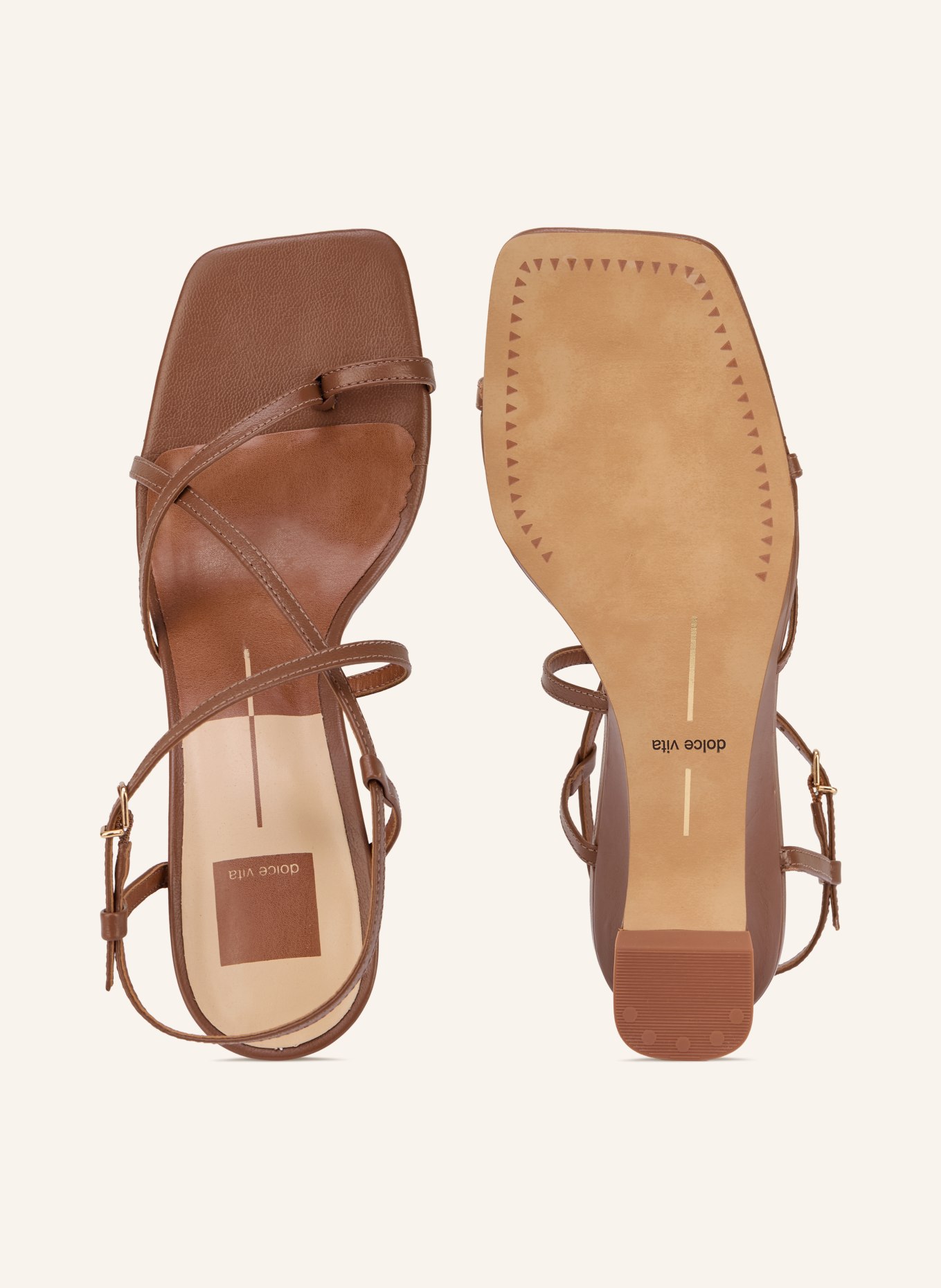 Dolce Vita Sandaaltjes: BRUIN / GOUD