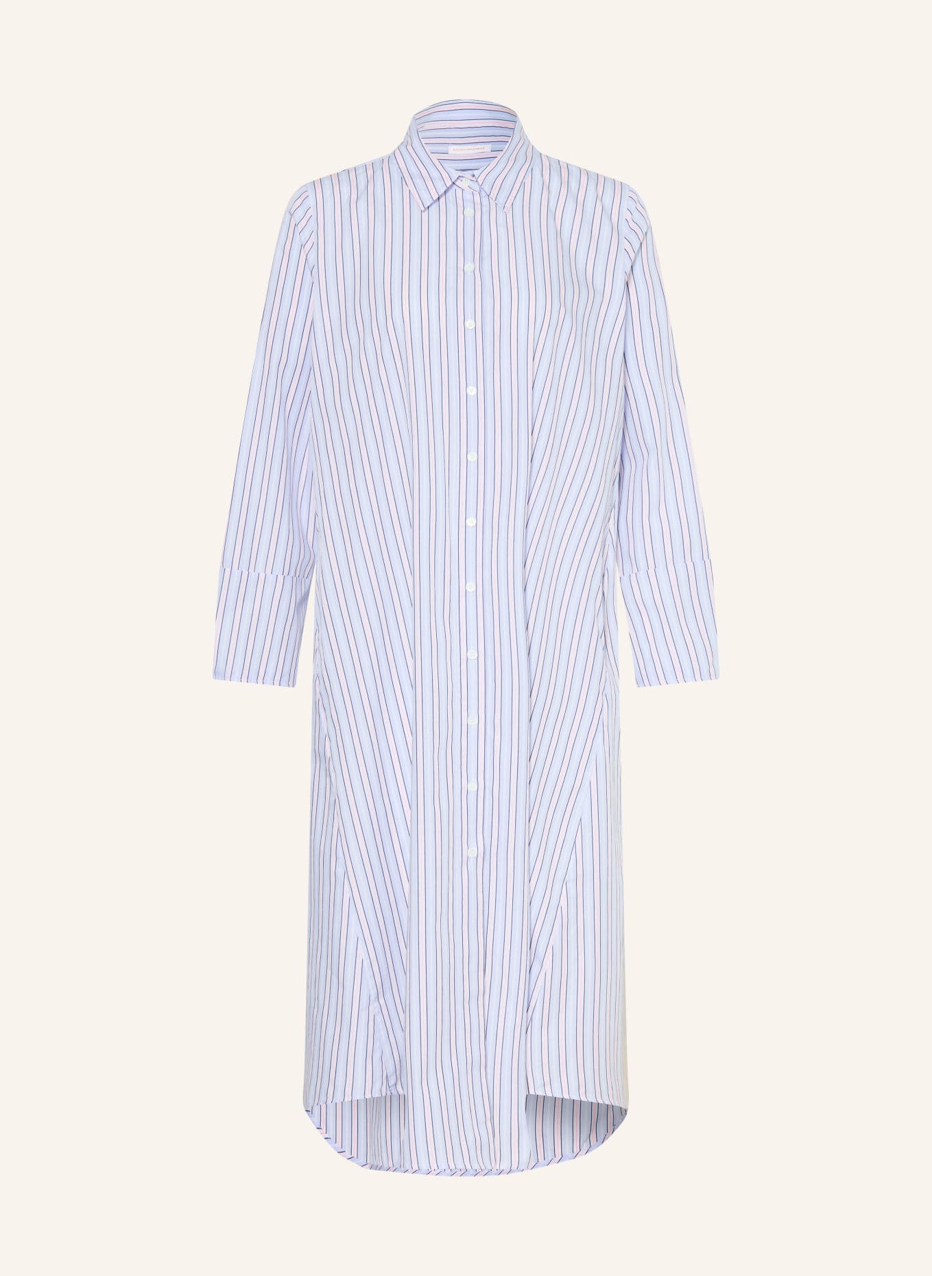 ROBERT FRIEDMAN Hemdblusenkleid: HELLBLAU / ROSA / WEISS