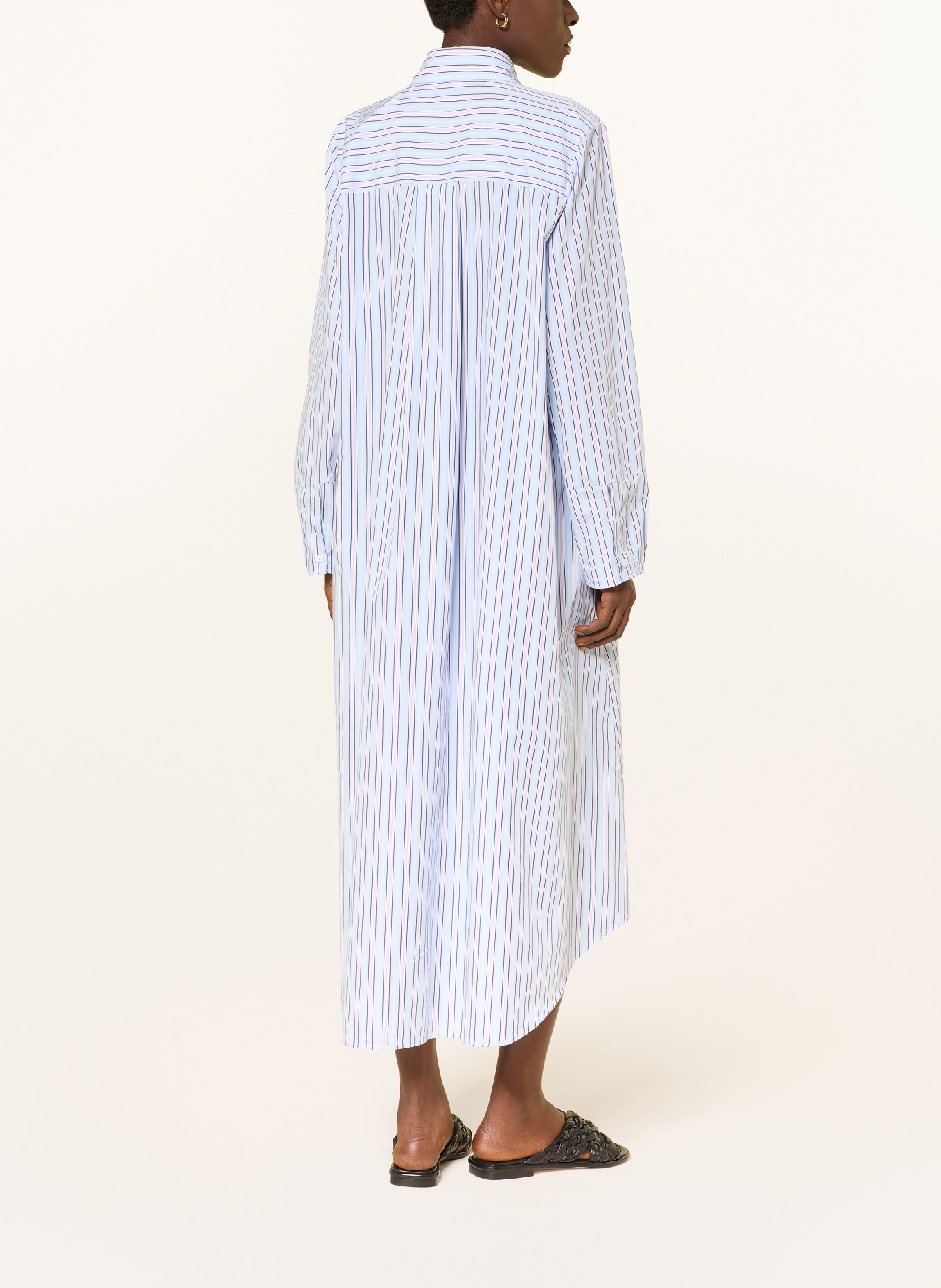 ROBERT FRIEDMAN Hemdblusenkleid: HELLBLAU / ROSA / WEISS