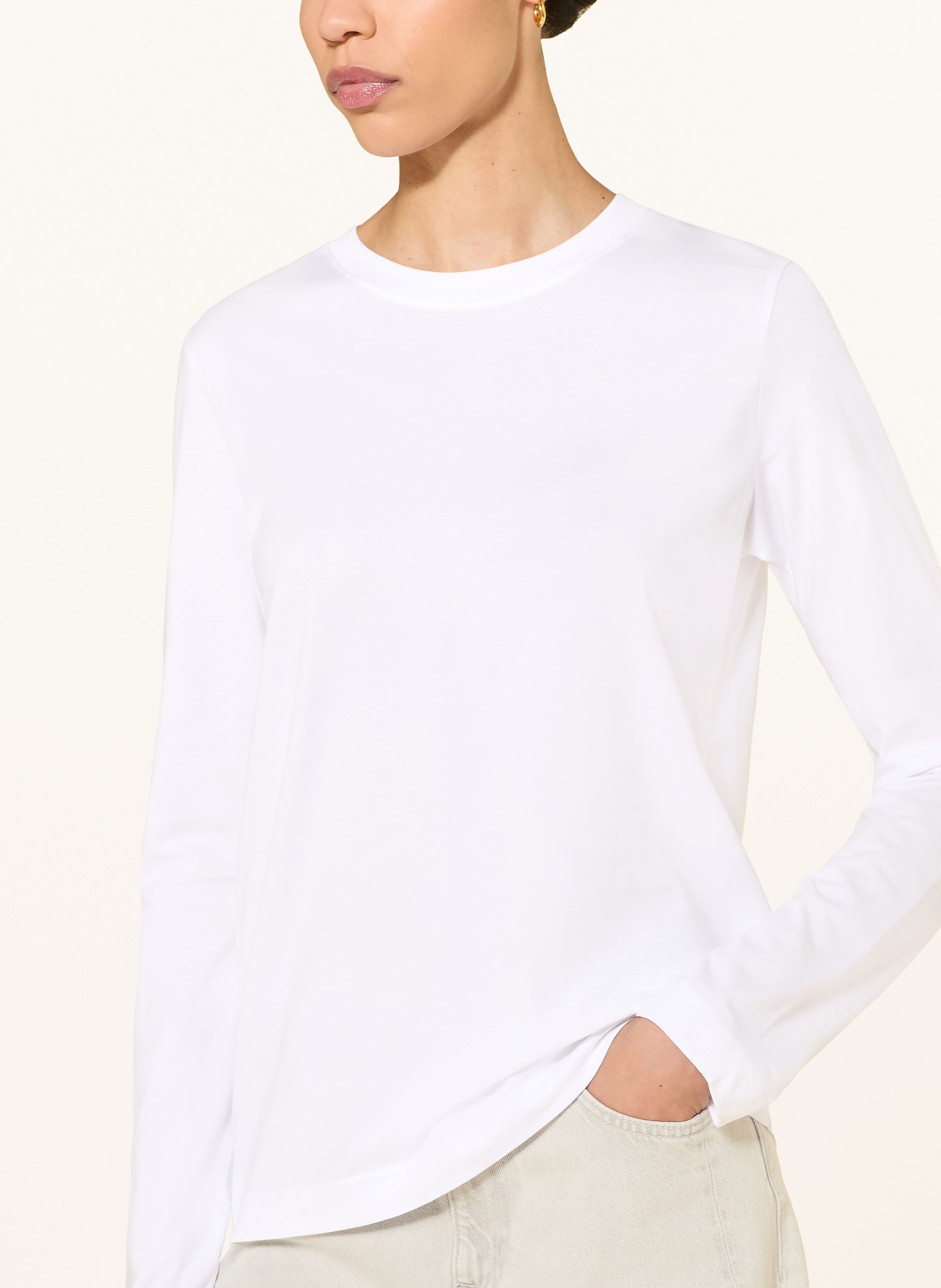 ARKET Longsleeve: WEISS