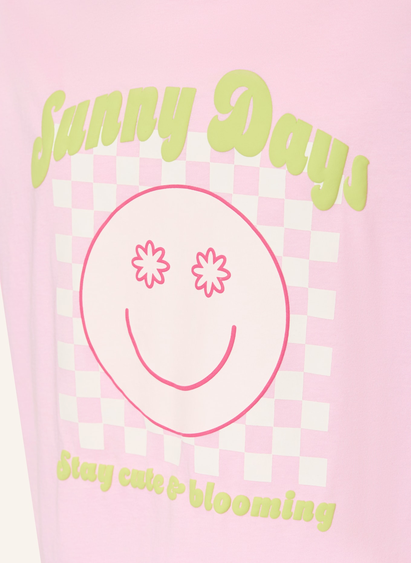 ONLY T-Shirt: ROSA / HELLGRÜN / WEISS