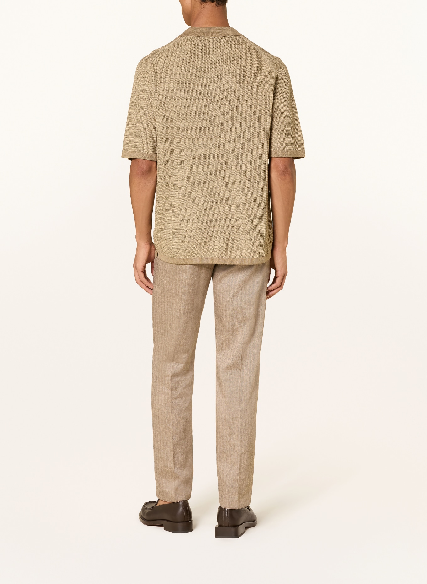 TIGER OF SWEDEN Anzughose TENSE Regular Fit mit Leinen: 14G Vintage Beige