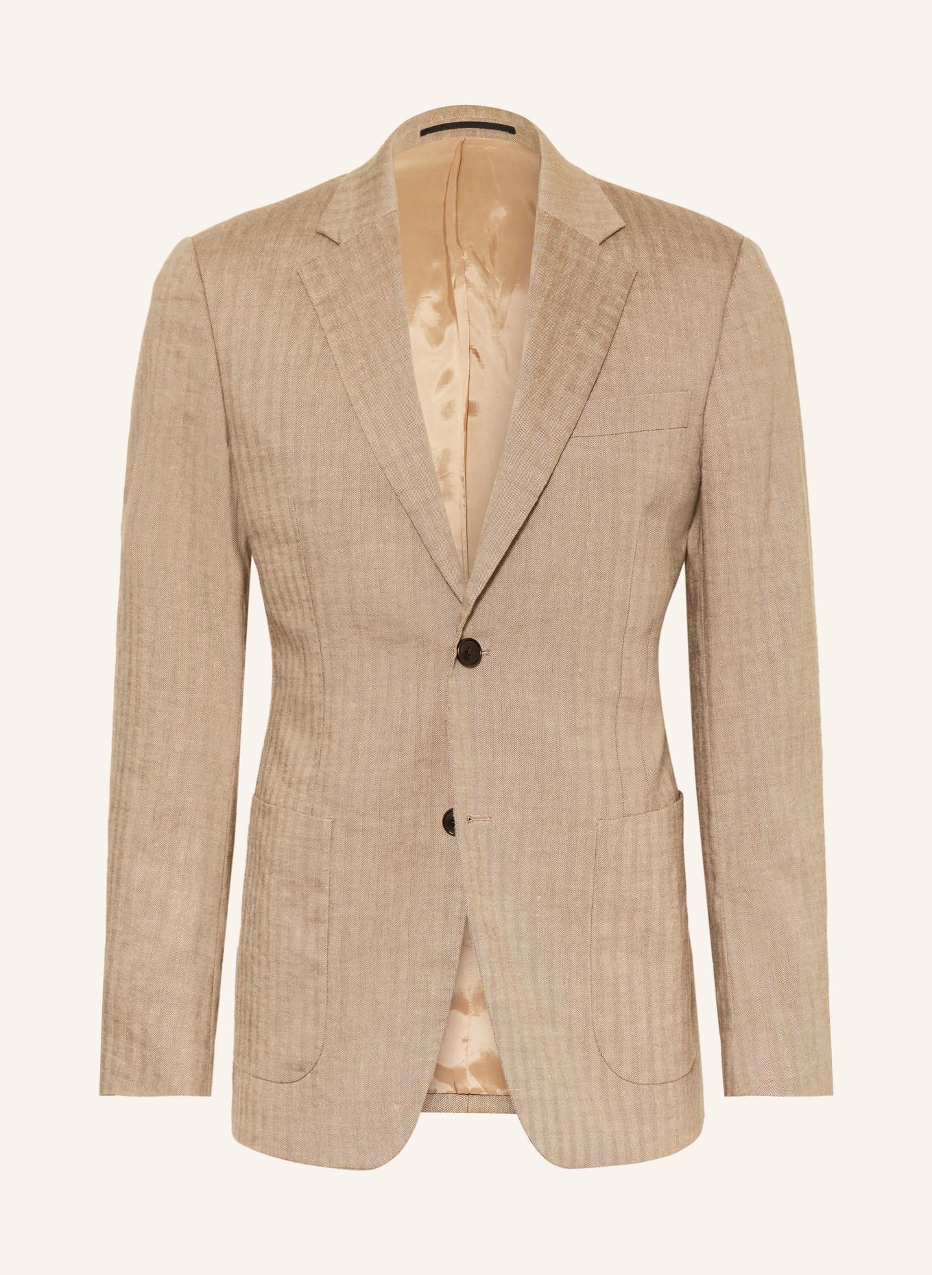 TIGER OF SWEDEN Anzugsakko JUSTIN Extra Slim Fit mit Leinen: 14G Vintage Beige