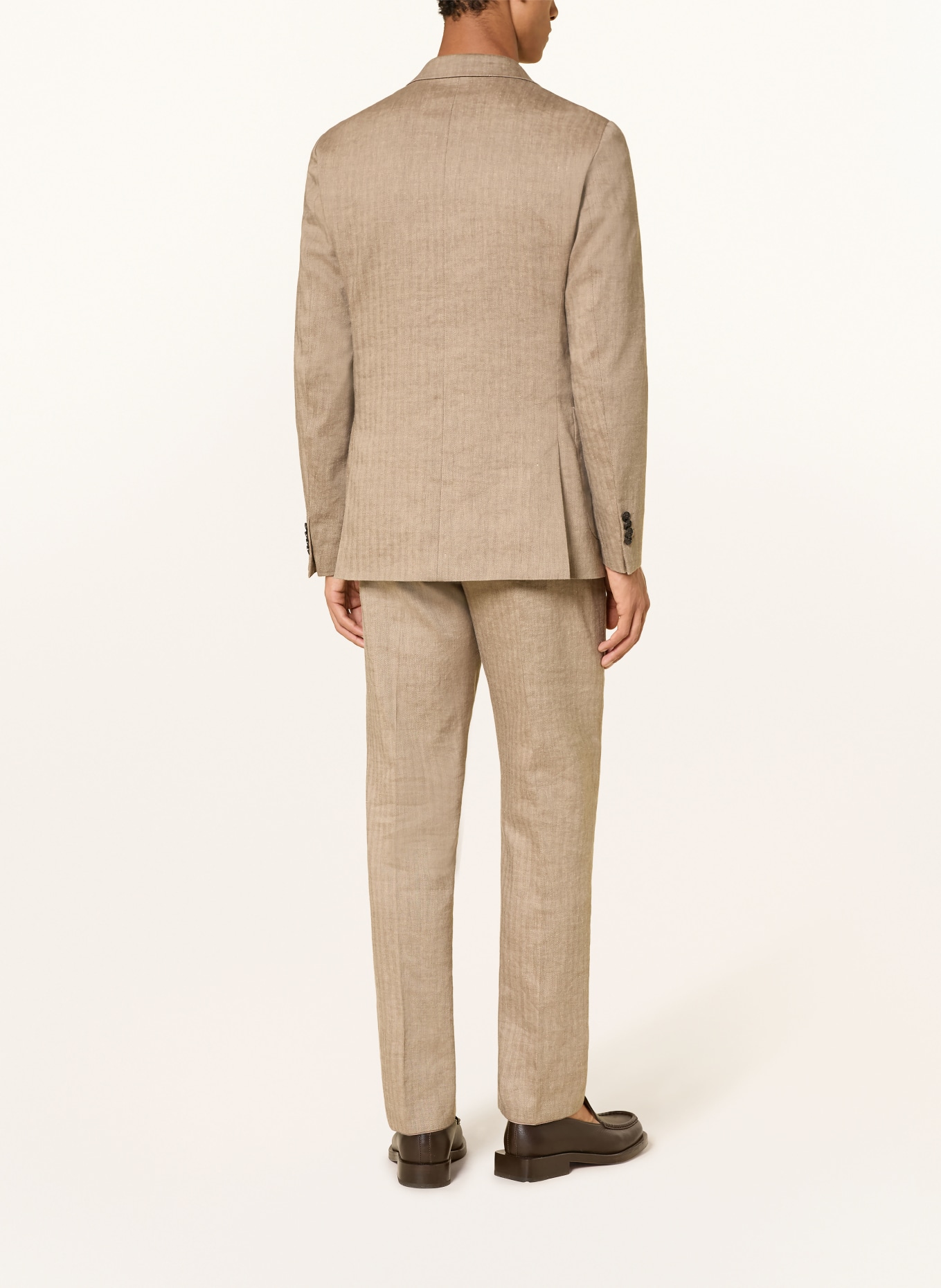 TIGER OF SWEDEN Anzugsakko JUSTIN Extra Slim Fit mit Leinen: 14G Vintage Beige