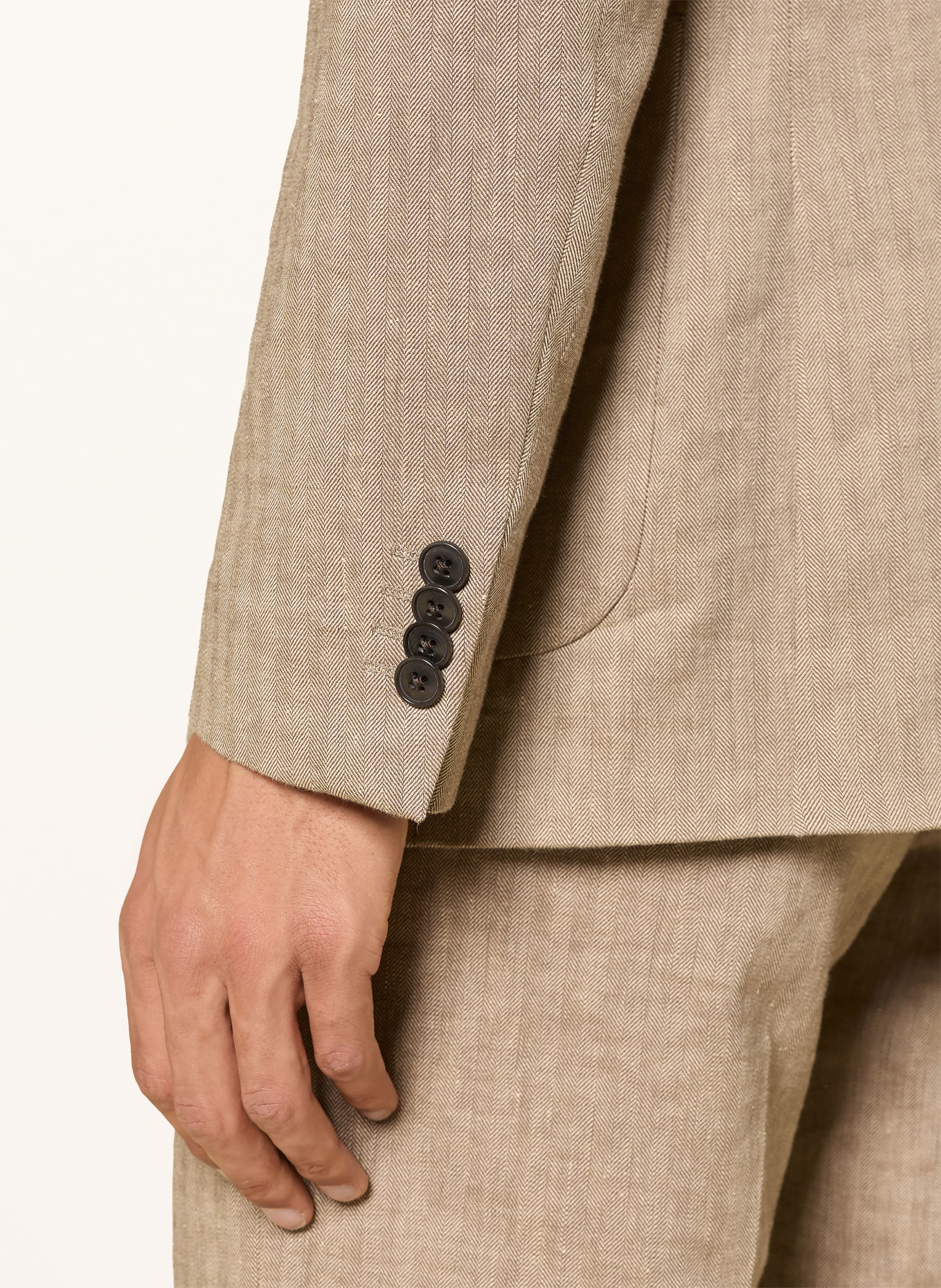 TIGER OF SWEDEN Anzugsakko JUSTIN Extra Slim Fit mit Leinen: 14G Vintage Beige