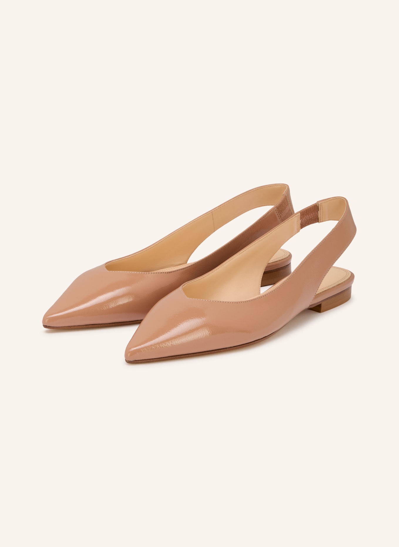 PROSPERINE Baleriny typu slingback: BLADORÓŻOWY