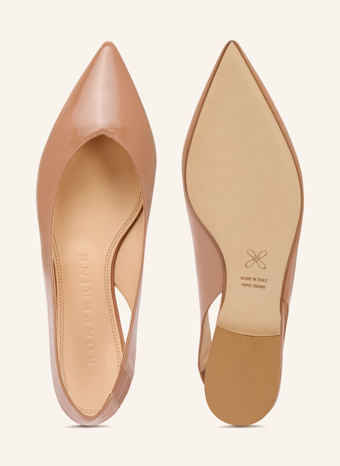 PROSPERINE Baleriny typu slingback: BLADORÓŻOWY