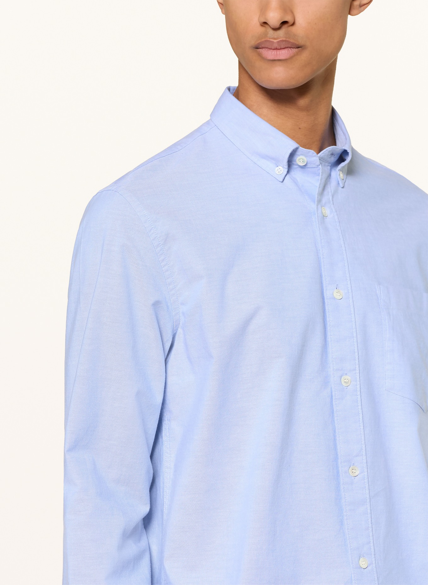 ARKET Oxford-overhemd Regular Fit: LICHTBLAUW