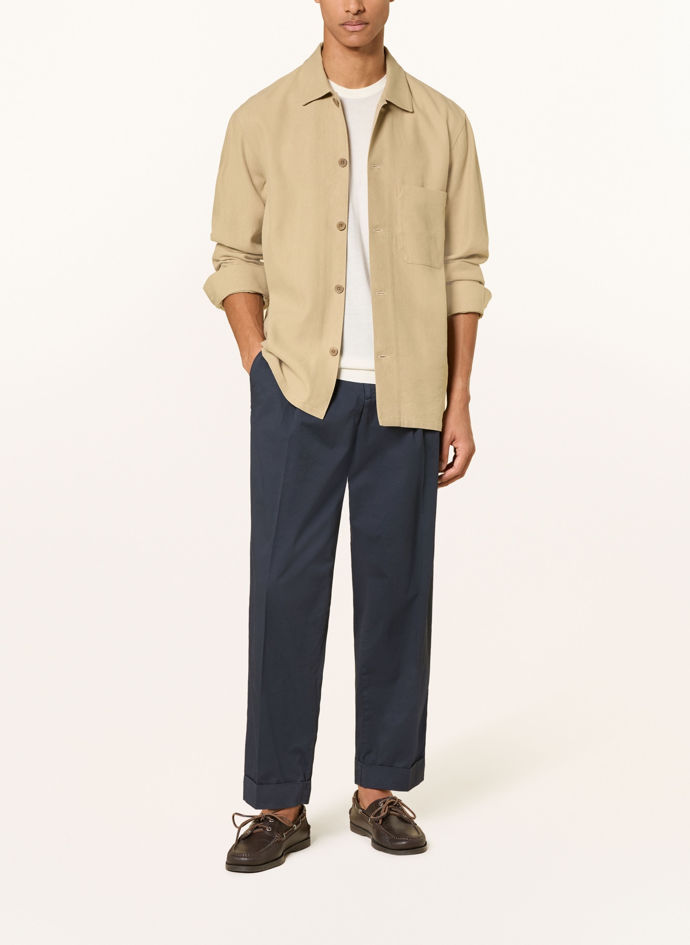 Dondup Chino MEL, regular fit: TMAVĚ MODRÁ