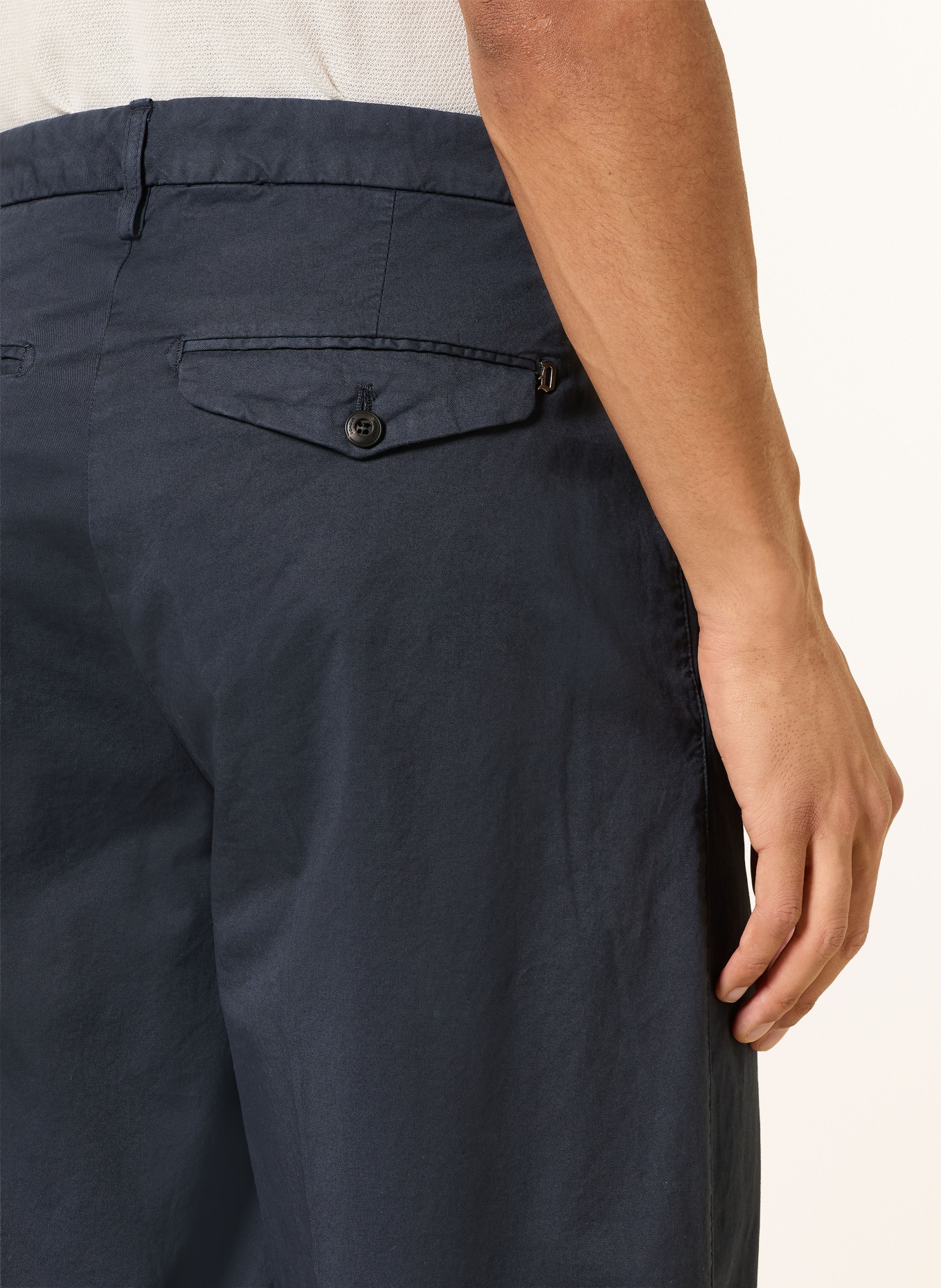 Dondup Chino MEL, regular fit: TMAVĚ MODRÁ